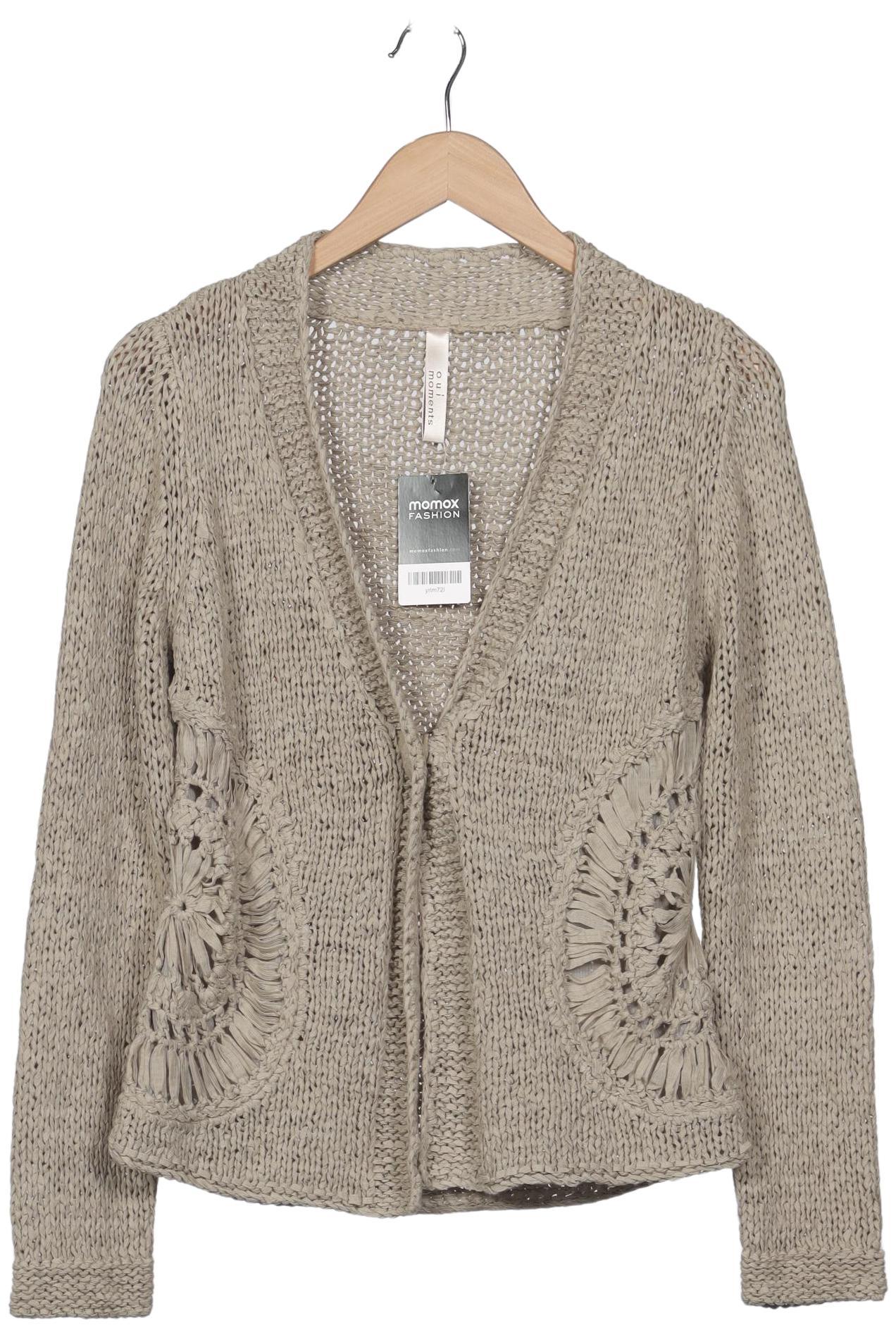 

Oui Damen Strickjacke, beige, Gr. 38