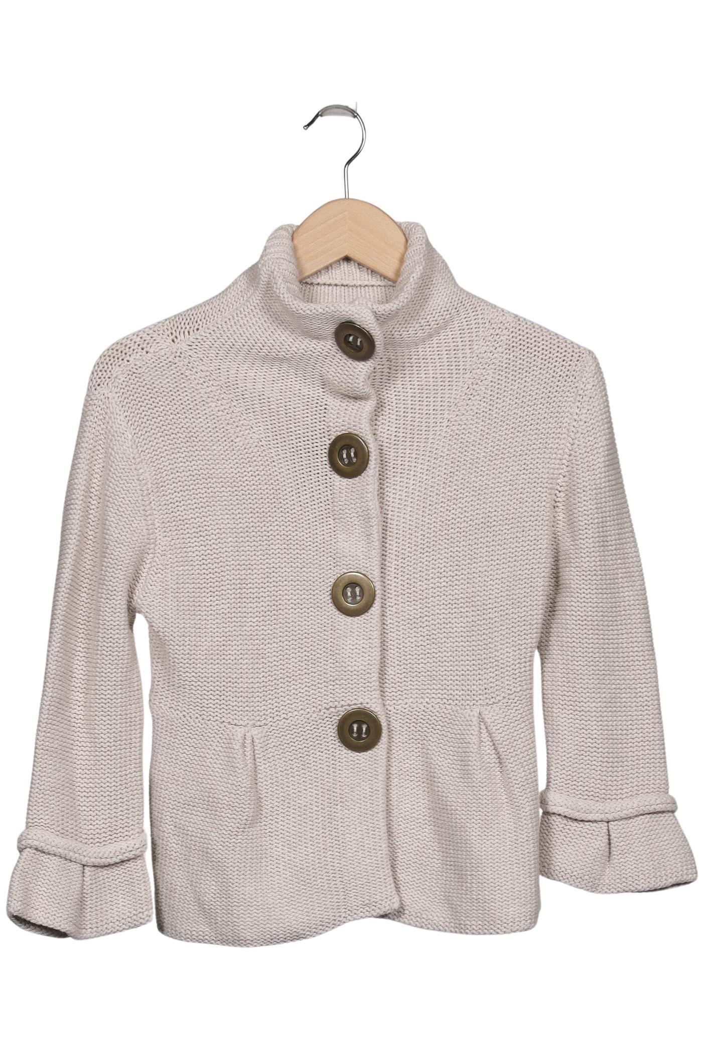 

Oui Damen Strickjacke, beige, Gr. 38