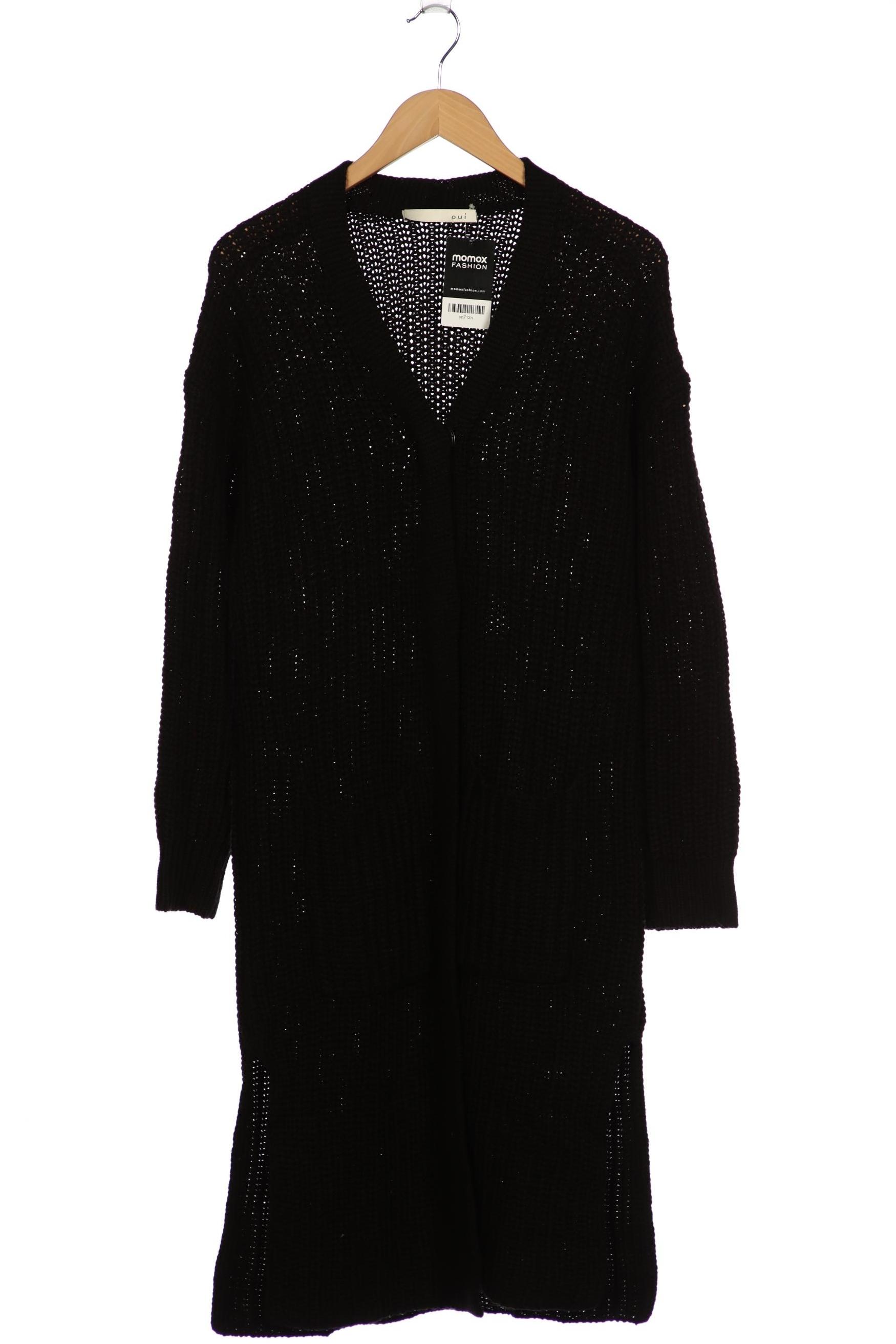 

Oui Damen Strickjacke, schwarz, Gr. 38