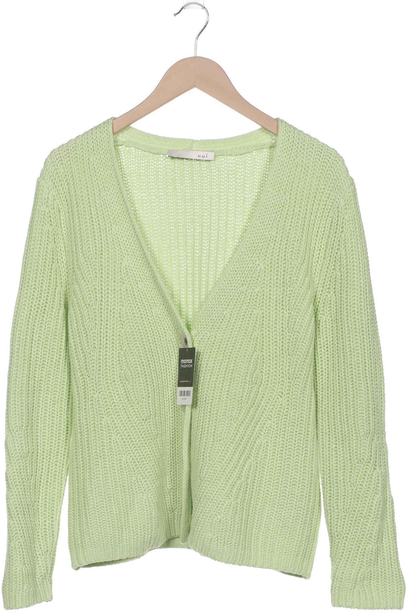 

Oui Damen Strickjacke, hellgrün, Gr. 42
