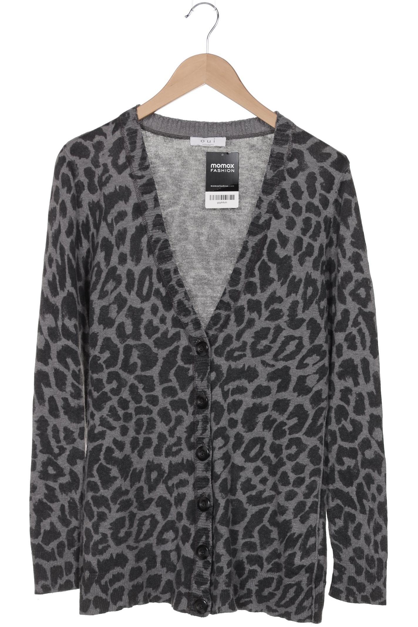 

Oui Damen Strickjacke, grau, Gr. 40