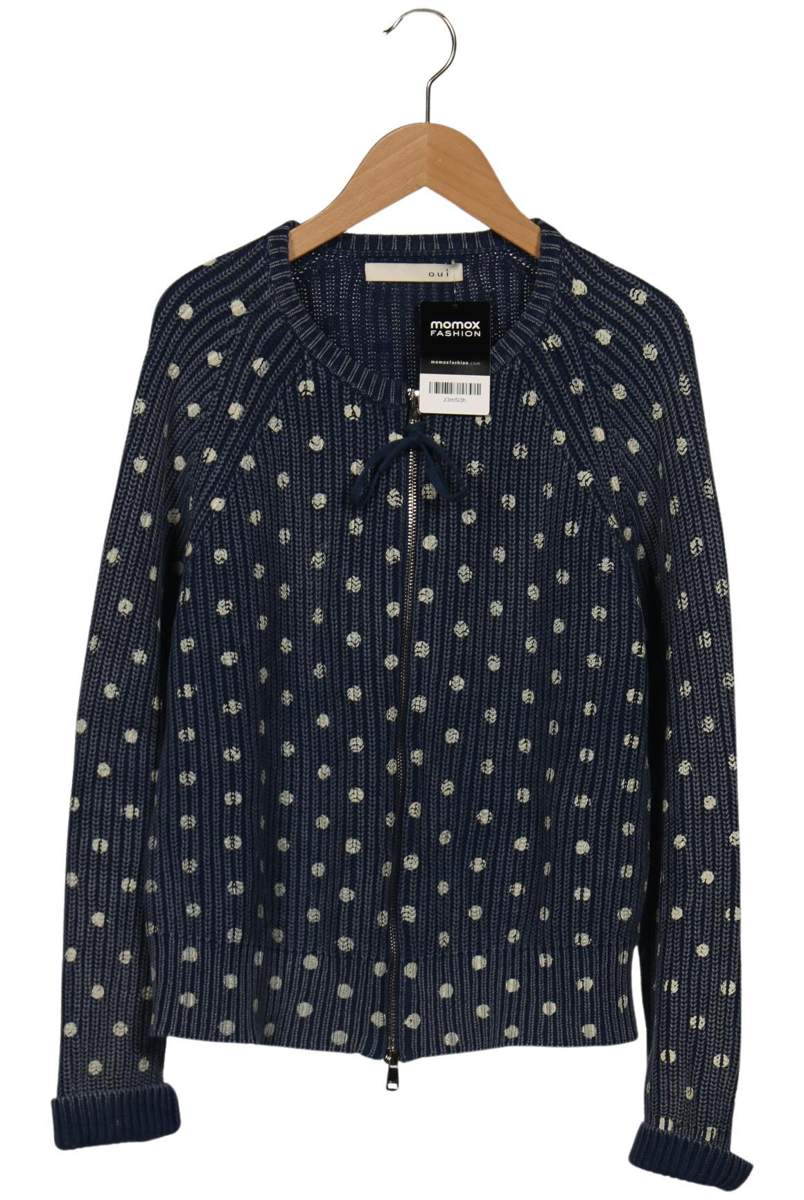 

Oui Damen Strickjacke, marineblau, Gr. 36