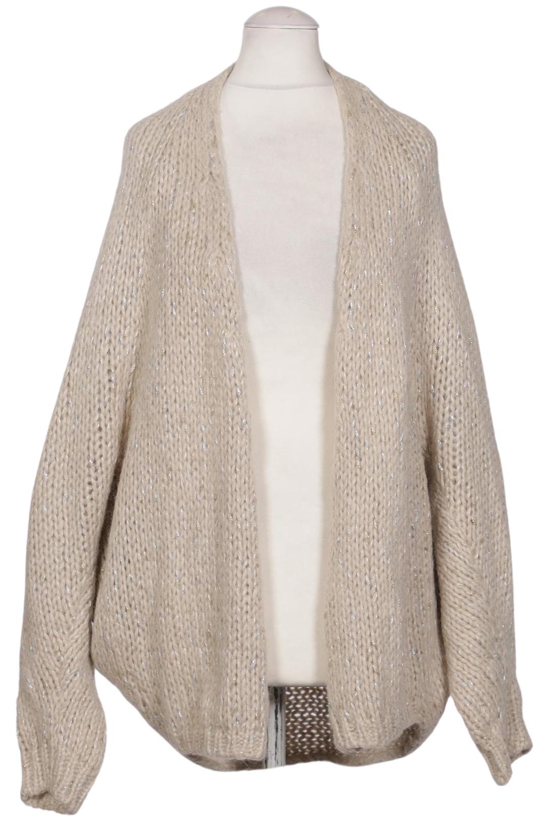 

Oui Damen Strickjacke, beige, Gr. 36