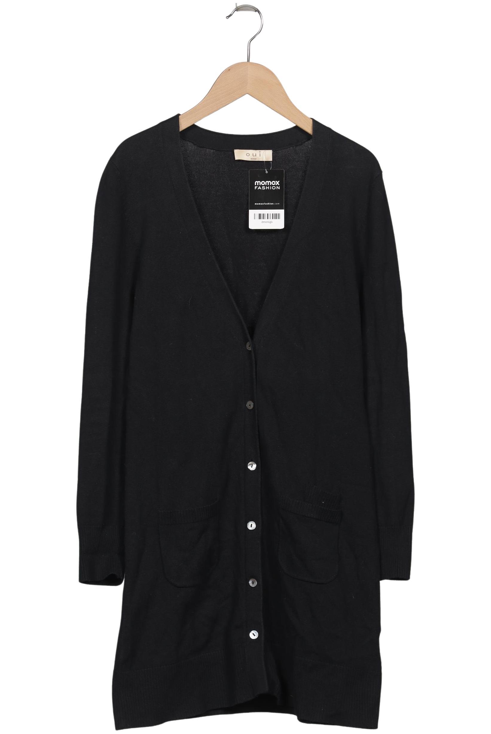 

Oui Damen Strickjacke, schwarz, Gr. 36