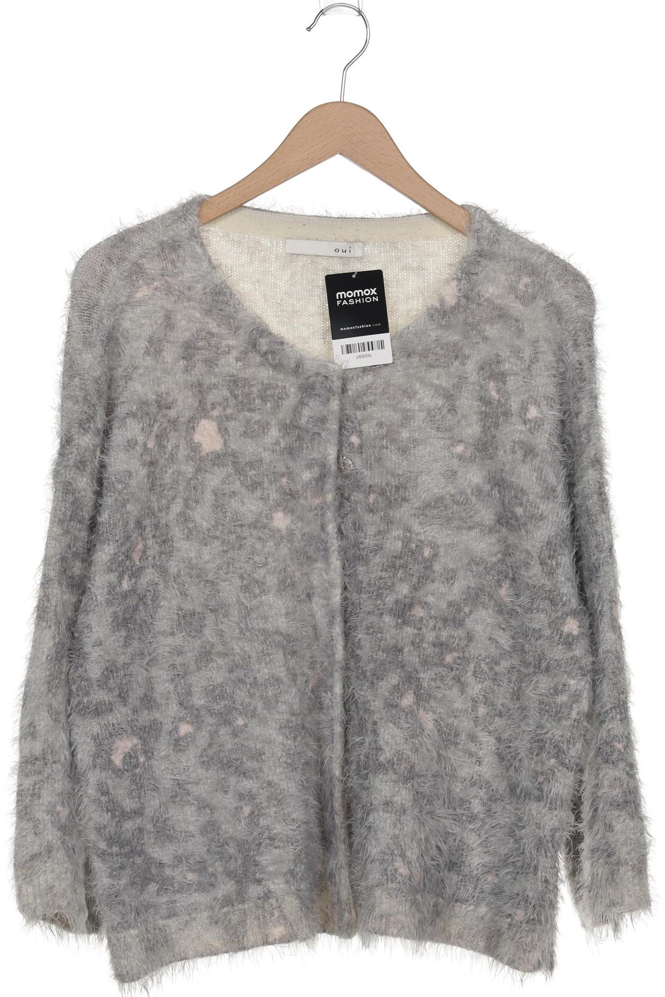 

Oui Damen Strickjacke, grau, Gr. 42