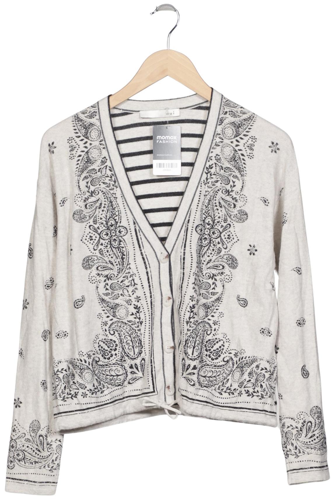 

Oui Damen Strickjacke, mehrfarbig, Gr. 36