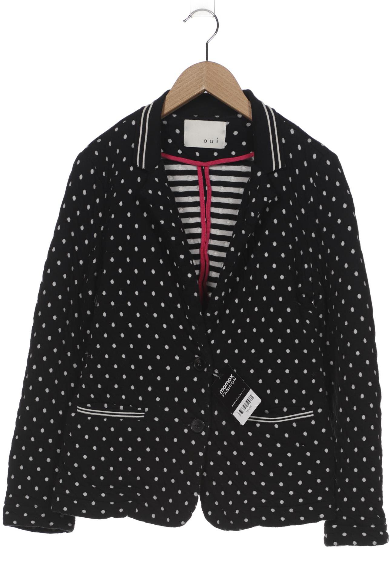 

Oui Damen Strickjacke, schwarz, Gr. 40