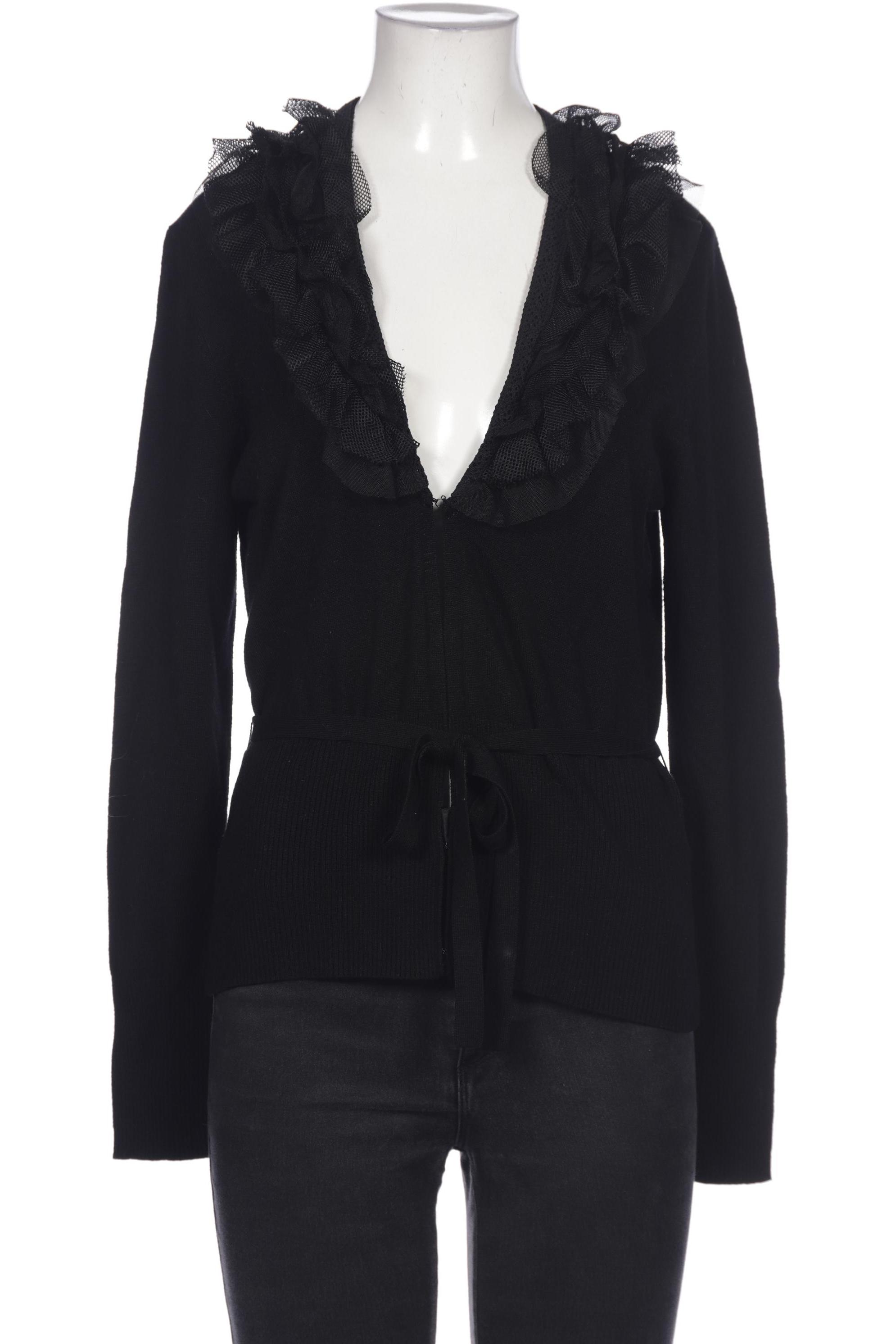 

Oui Damen Strickjacke, schwarz