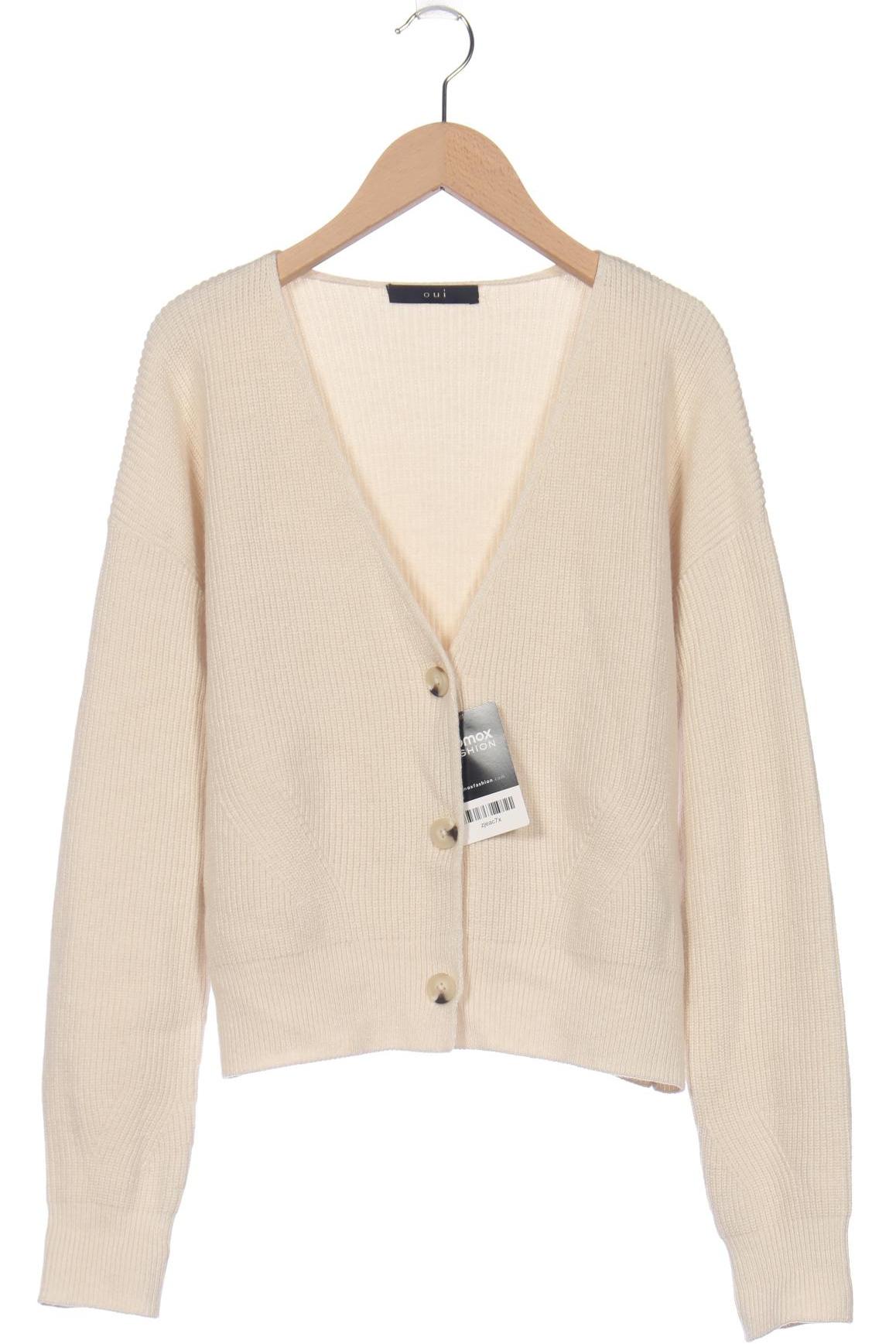 

Oui Damen Strickjacke, beige, Gr. 36