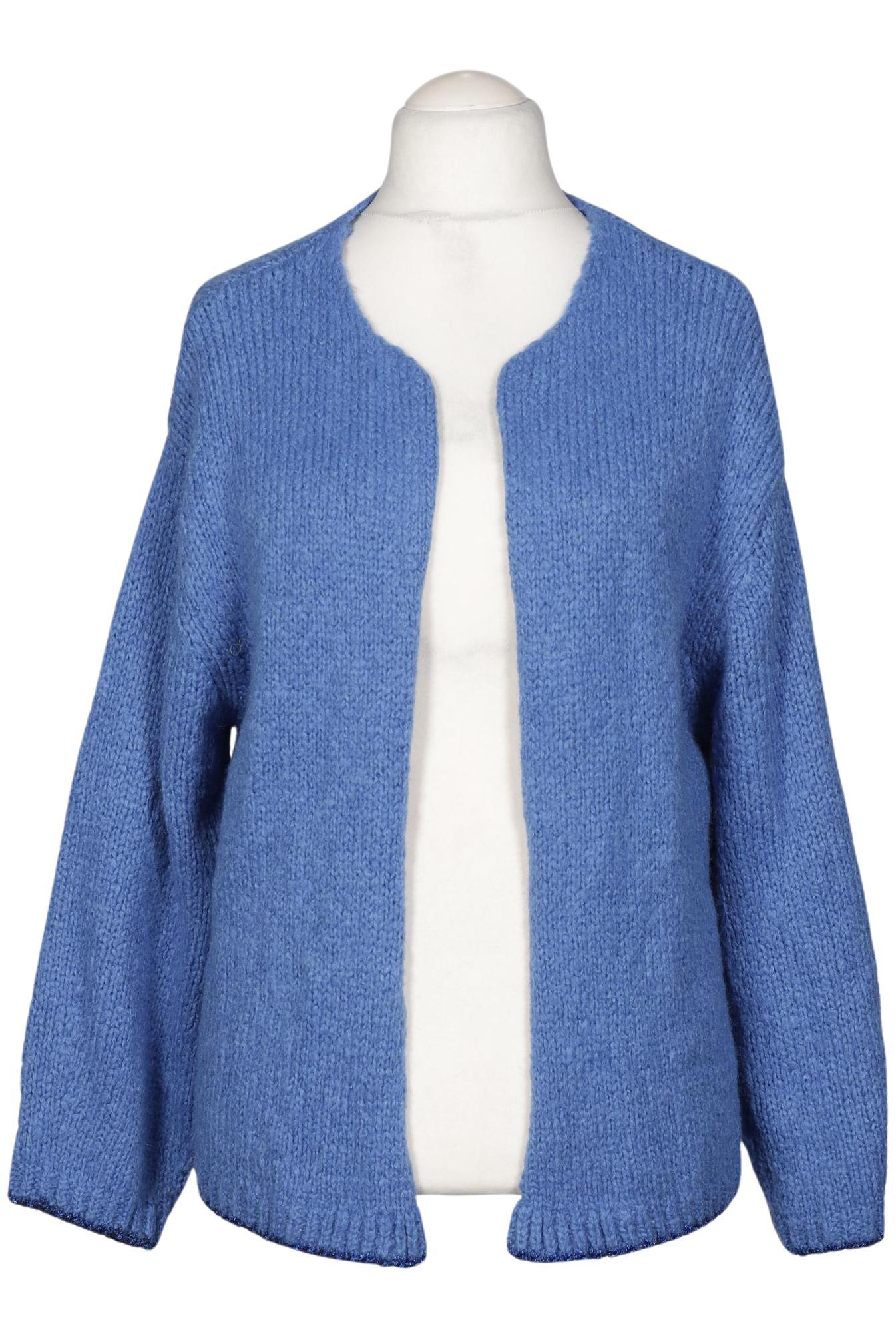 

Oui Damen Strickjacke, blau, Gr. 44