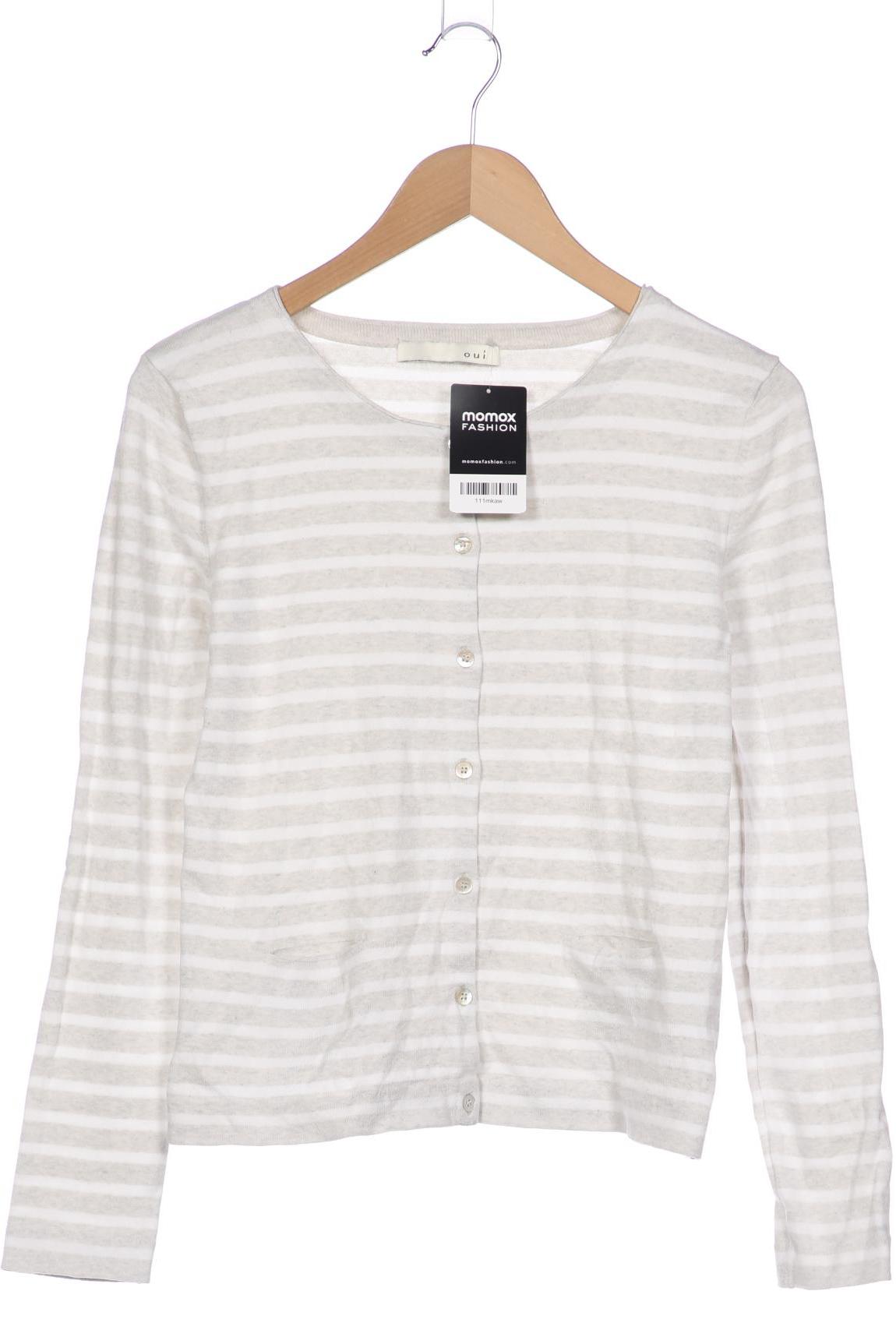 

Oui Damen Strickjacke, grau, Gr. 34