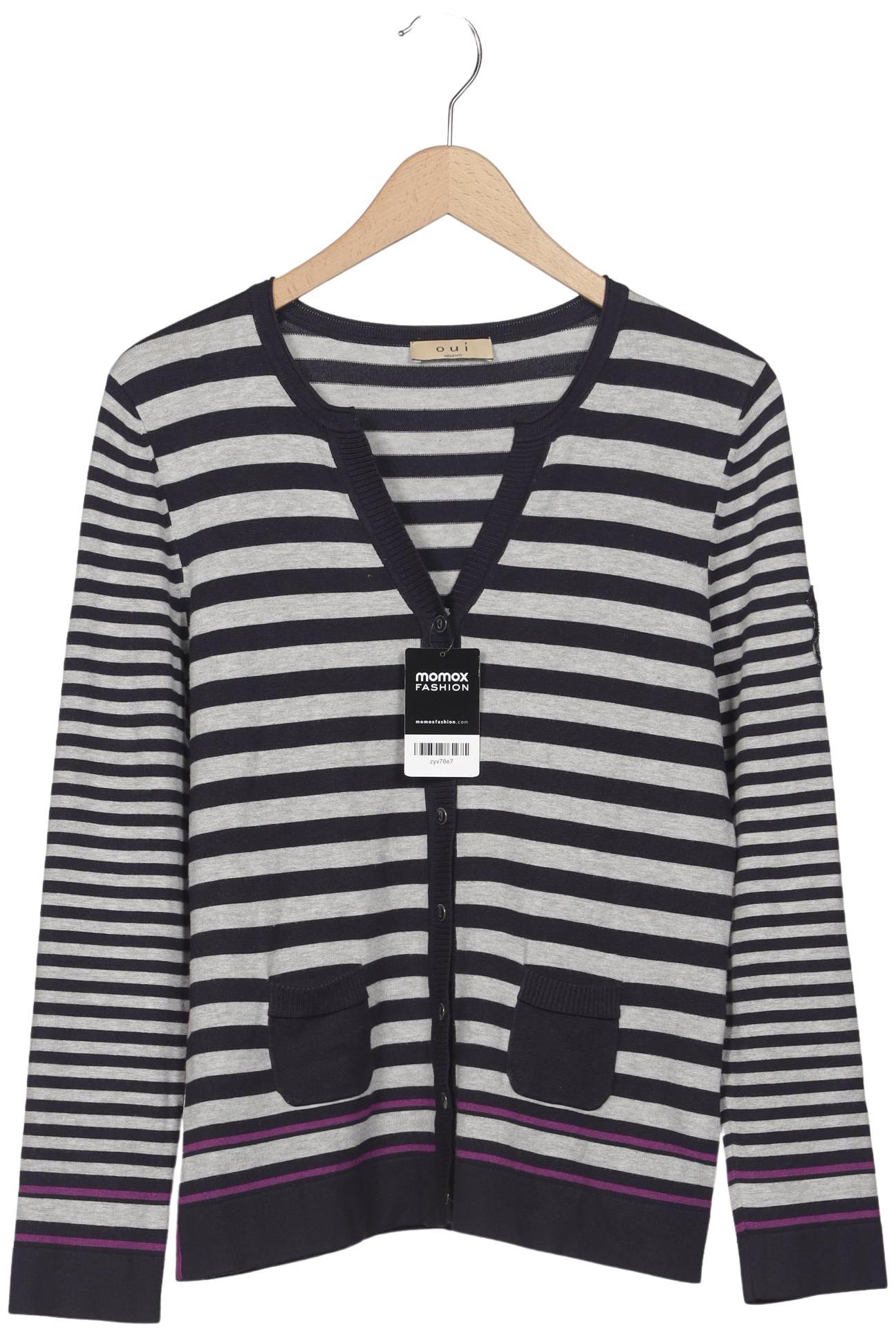 

Oui Damen Strickjacke, mehrfarbig, Gr. 40