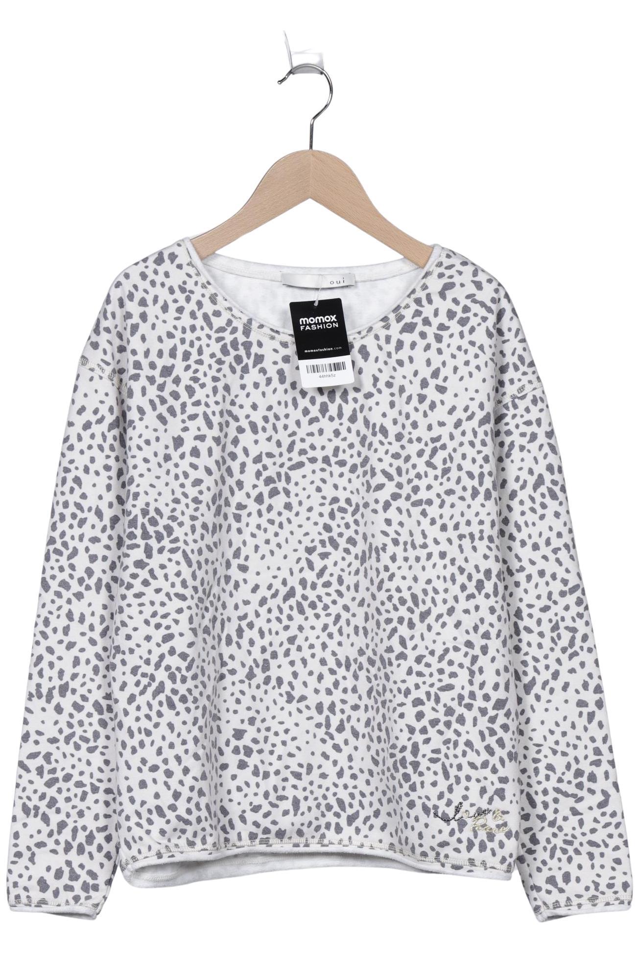 

Oui Damen Sweatshirt, cremeweiß, Gr. 34
