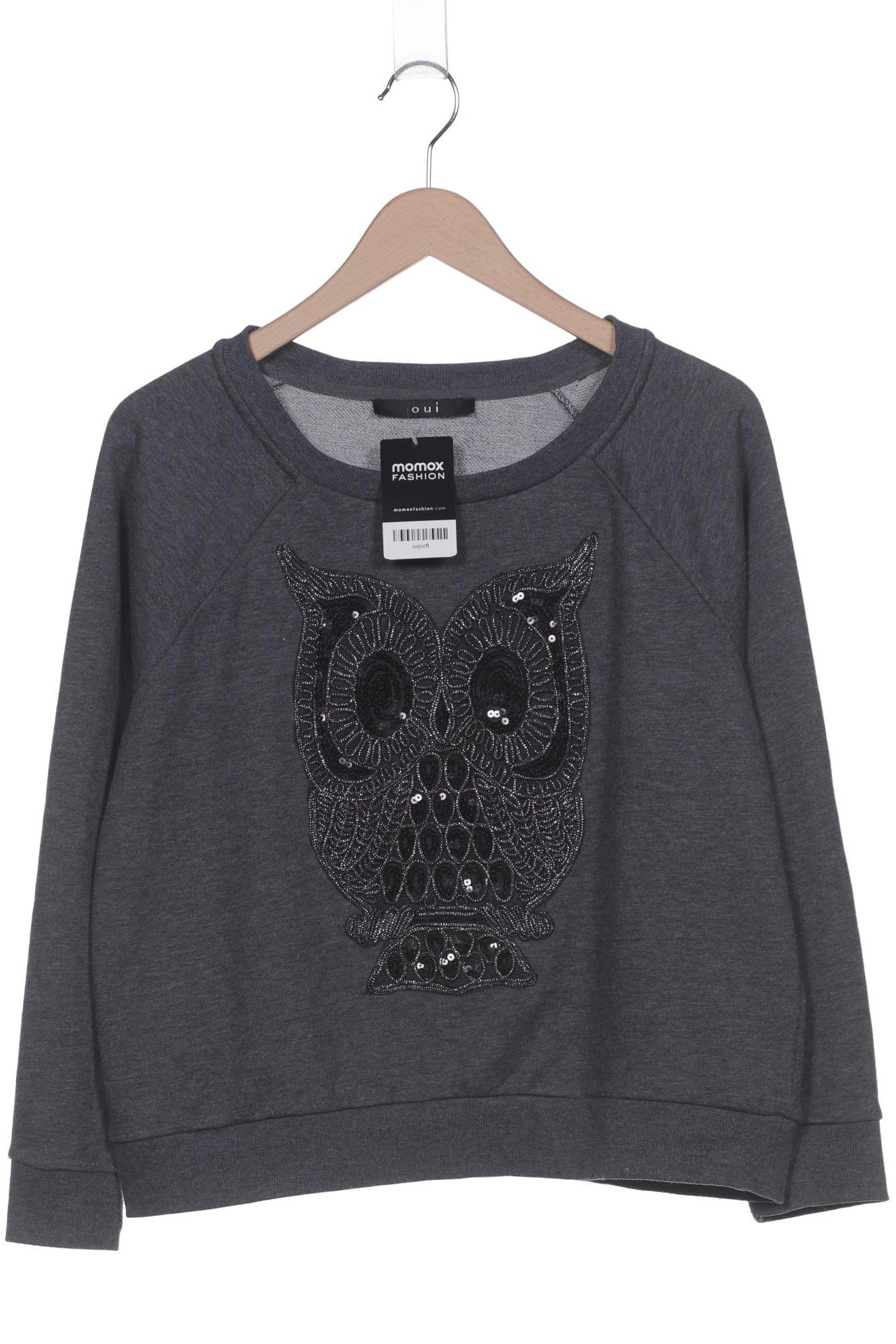 

Oui Damen Sweatshirt, grau, Gr. 42