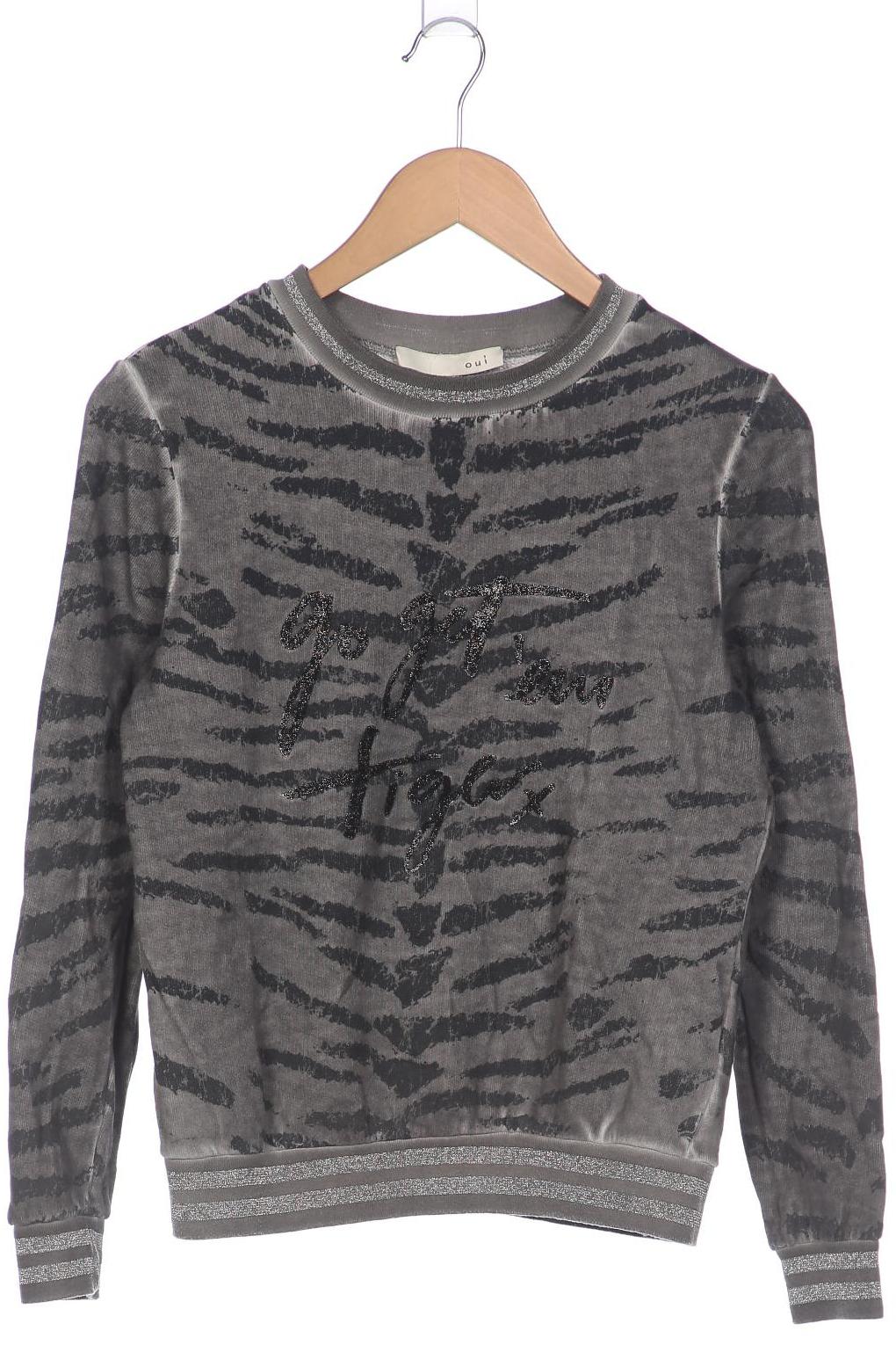 

Oui Damen Sweatshirt, grau, Gr. 36