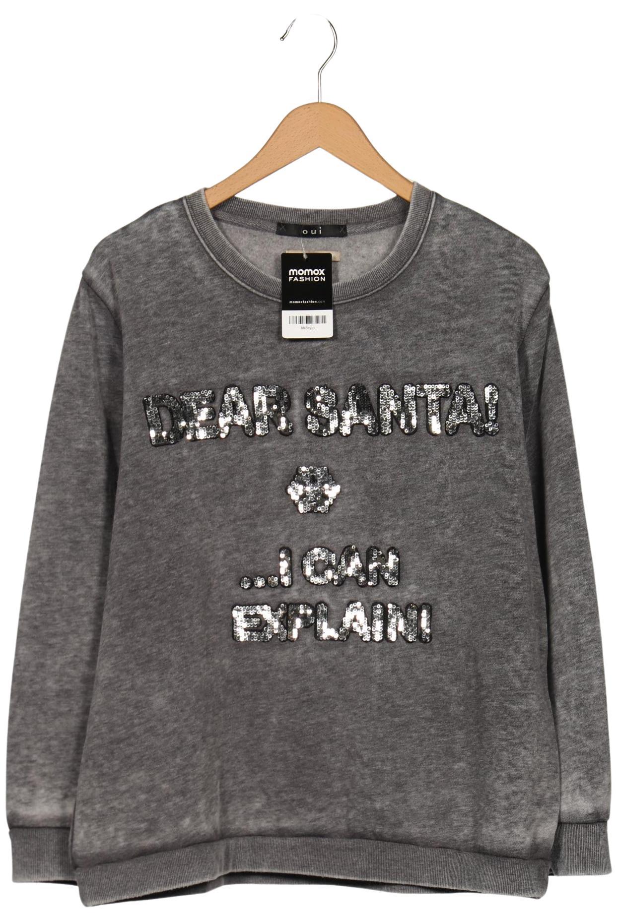 

Oui Damen Sweatshirt, grau, Gr. 44