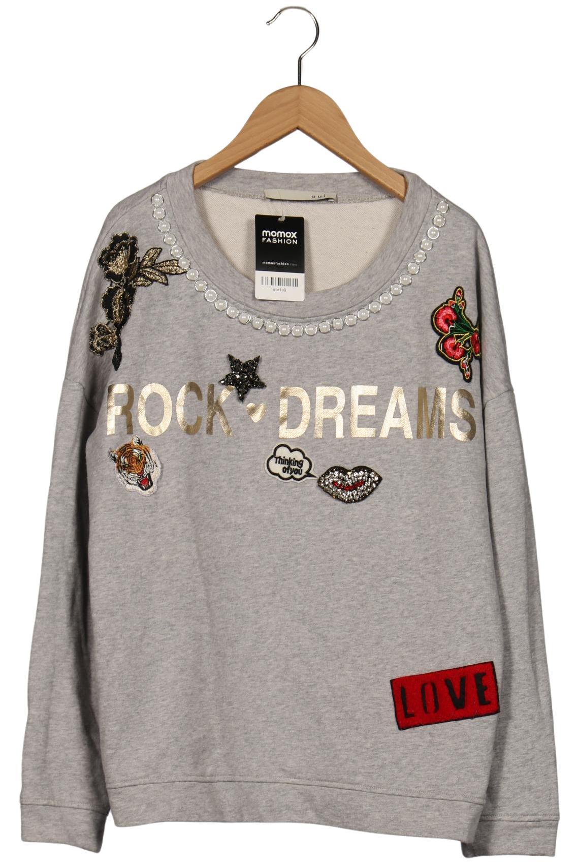 

Oui Damen Sweatshirt, grau, Gr. 40
