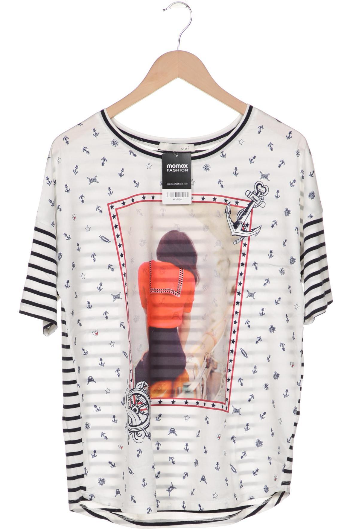 

Oui Damen T-Shirt, weiß, Gr. 38