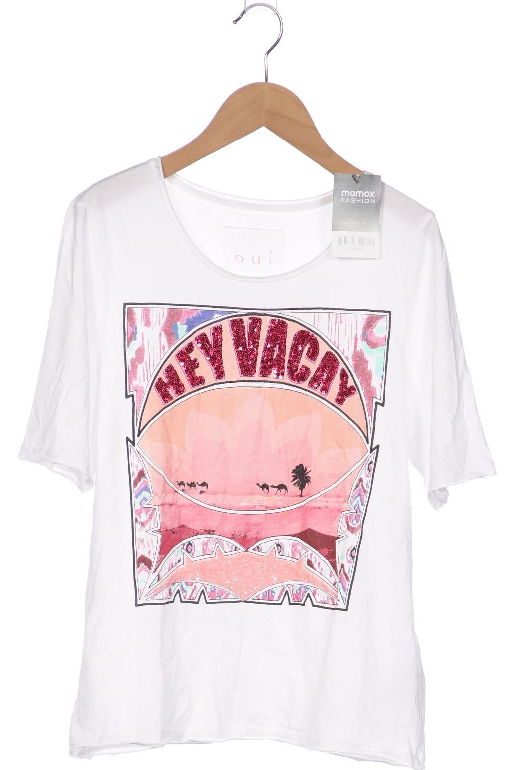 

Oui Damen T-Shirt, weiß, Gr. 34