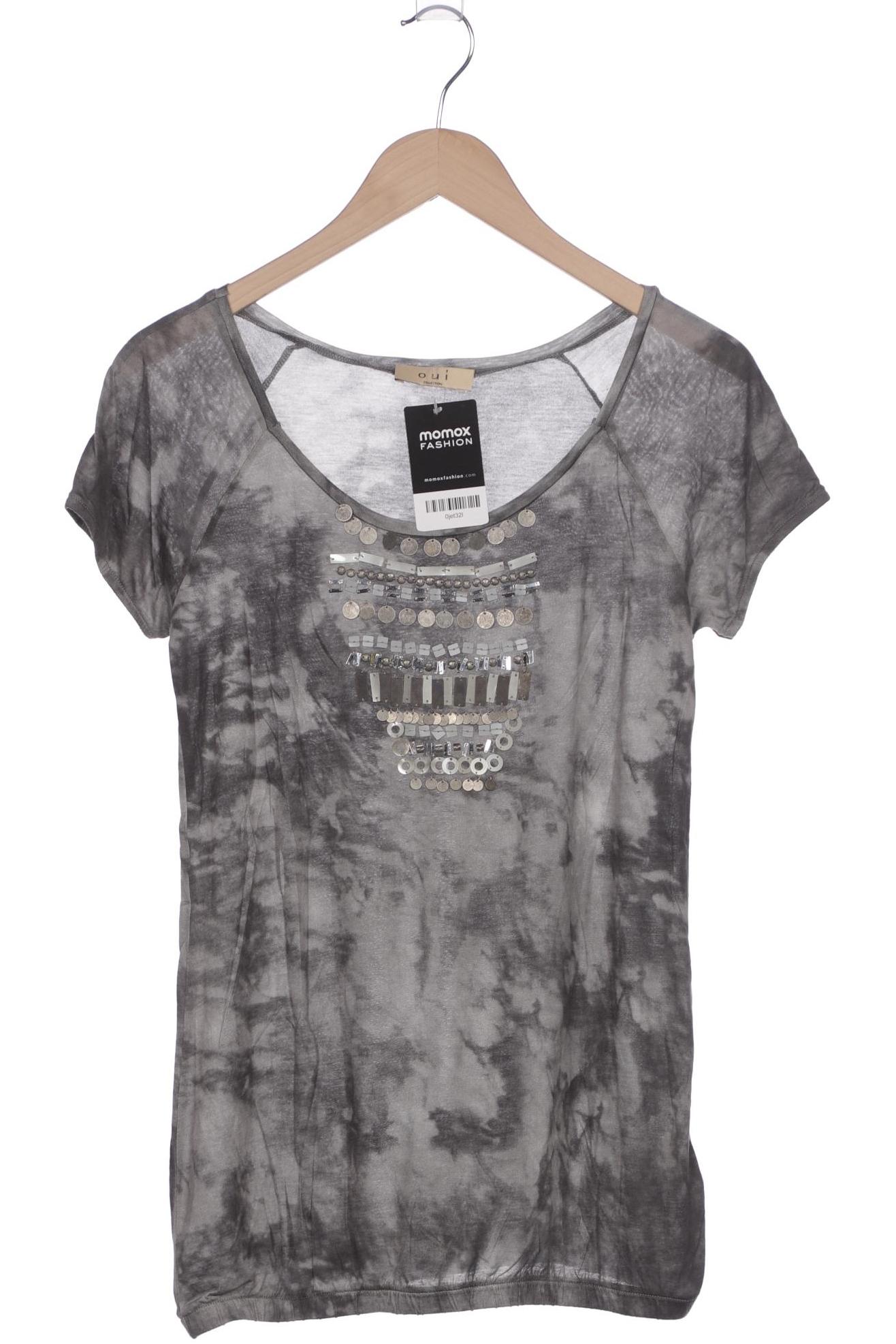 

Oui Damen T-Shirt, grau, Gr. 38