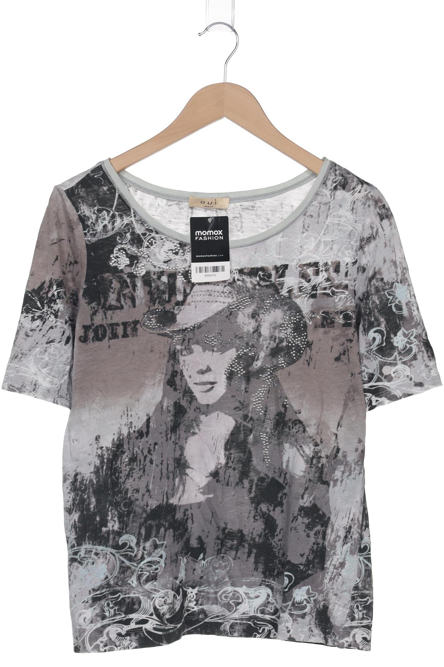 

Oui Damen T-Shirt, grau, Gr. 44