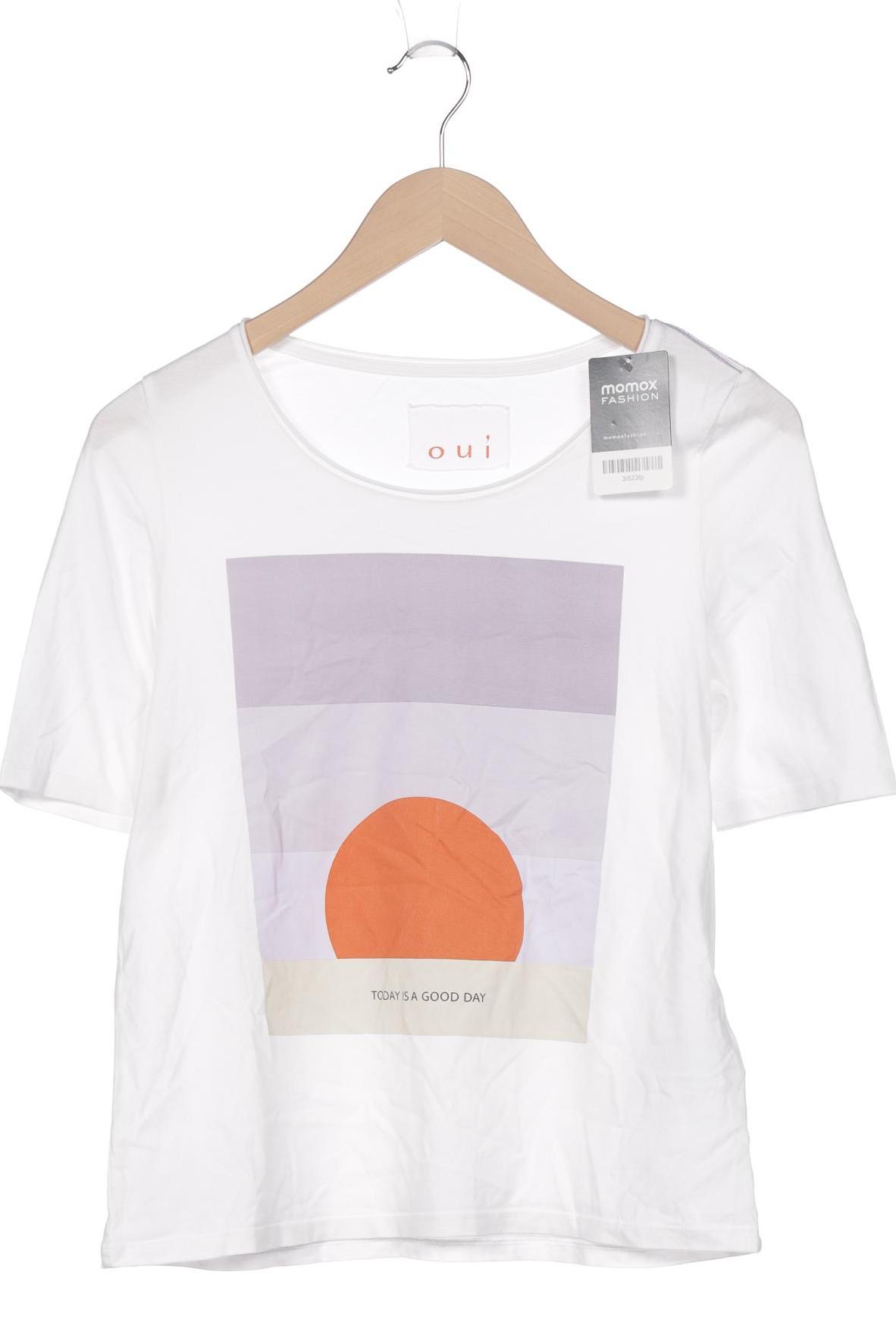 

Oui Damen T-Shirt, weiß, Gr. 34
