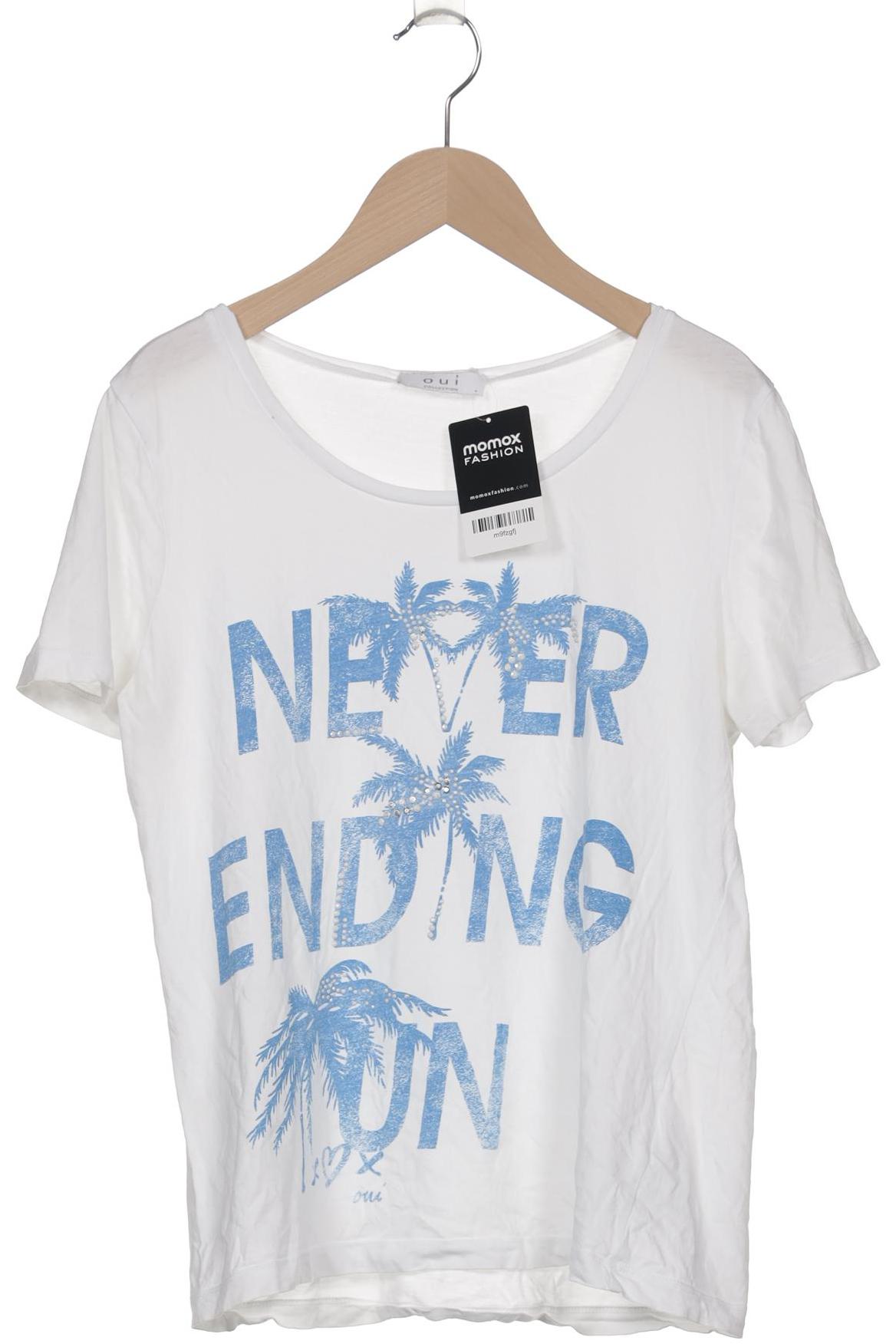 

Oui Damen T-Shirt, weiß, Gr. 40