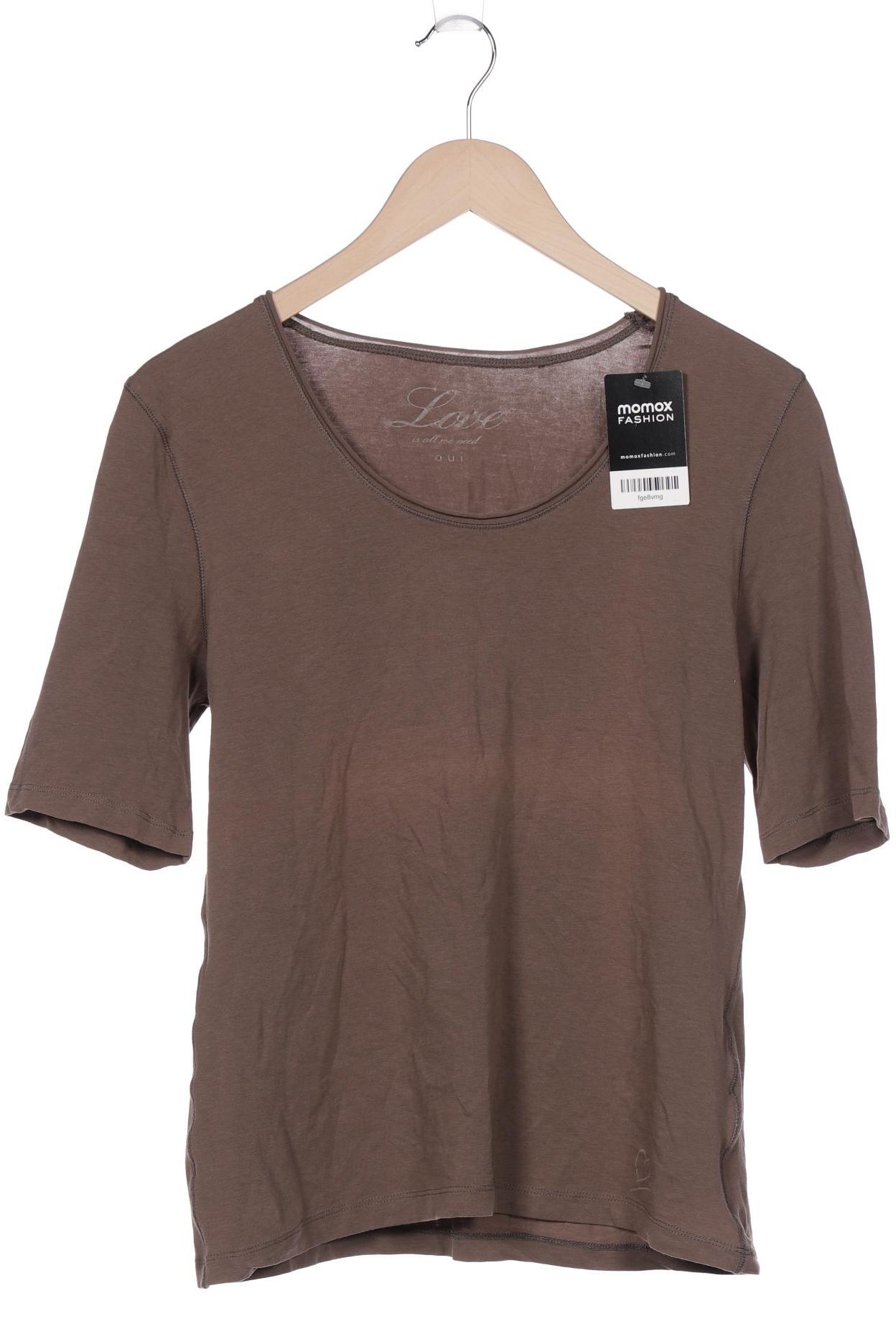 

Oui Damen T-Shirt, braun, Gr. 38