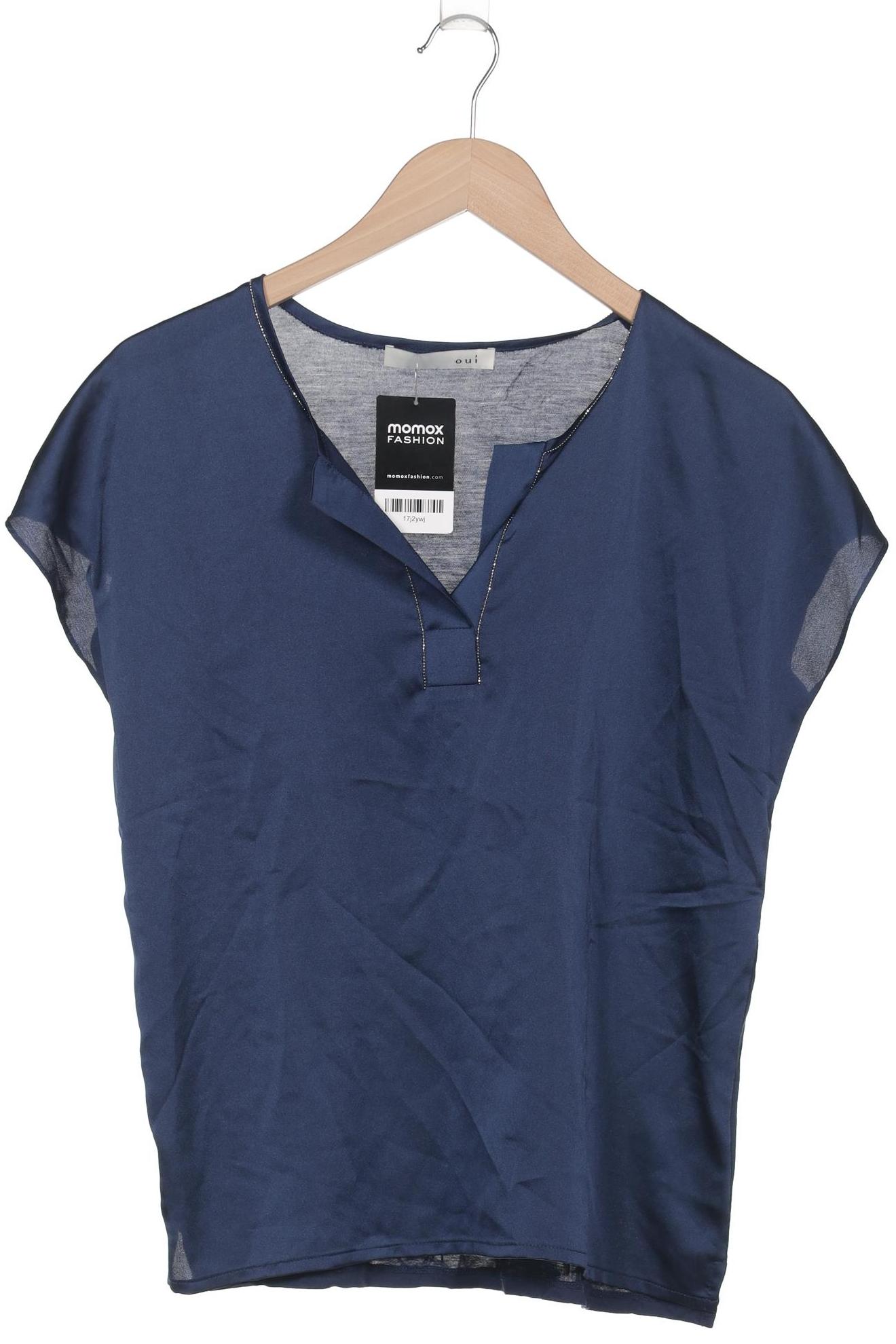 

Oui Damen T-Shirt, marineblau, Gr. 36