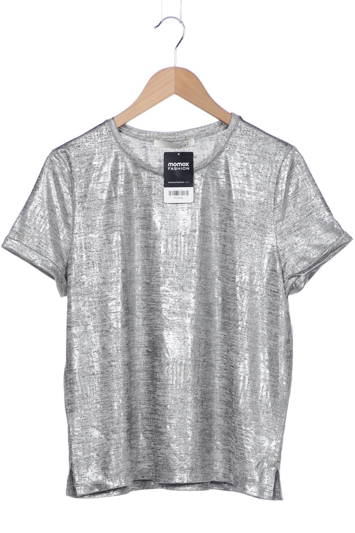 

Oui Damen T-Shirt, silber, Gr. 42