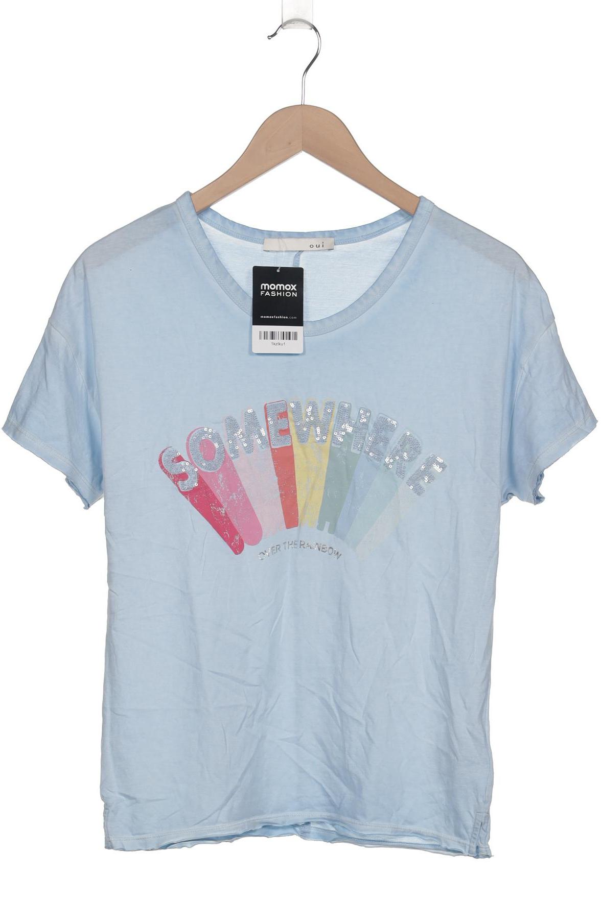 

Oui Damen T-Shirt, hellblau, Gr. 36