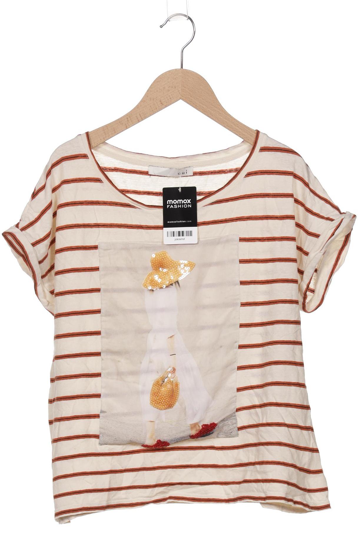 

Oui Damen T-Shirt, beige, Gr. 38
