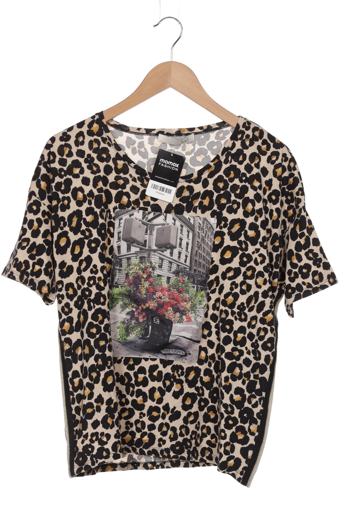 

Oui Damen T-Shirt, beige, Gr. 40