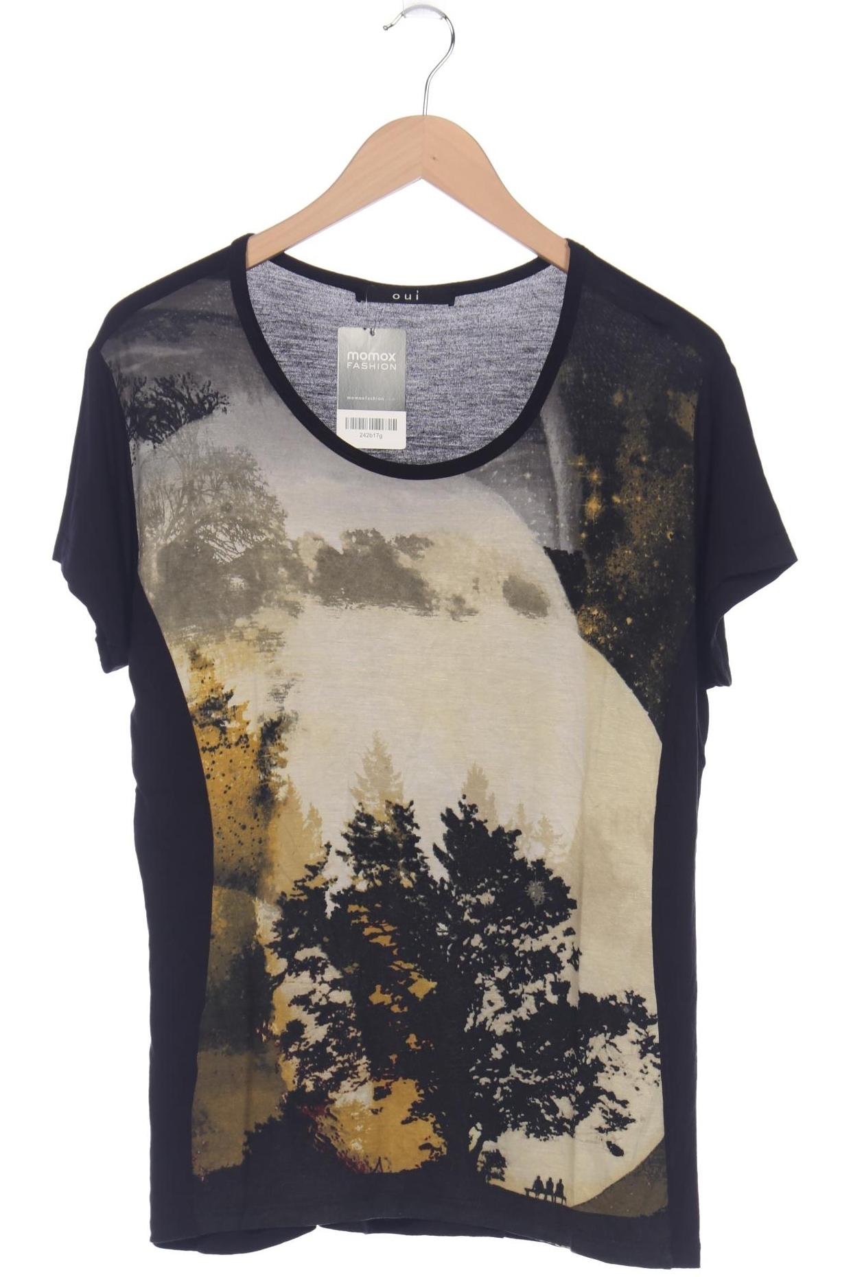 

Oui Damen T-Shirt, schwarz, Gr. 44