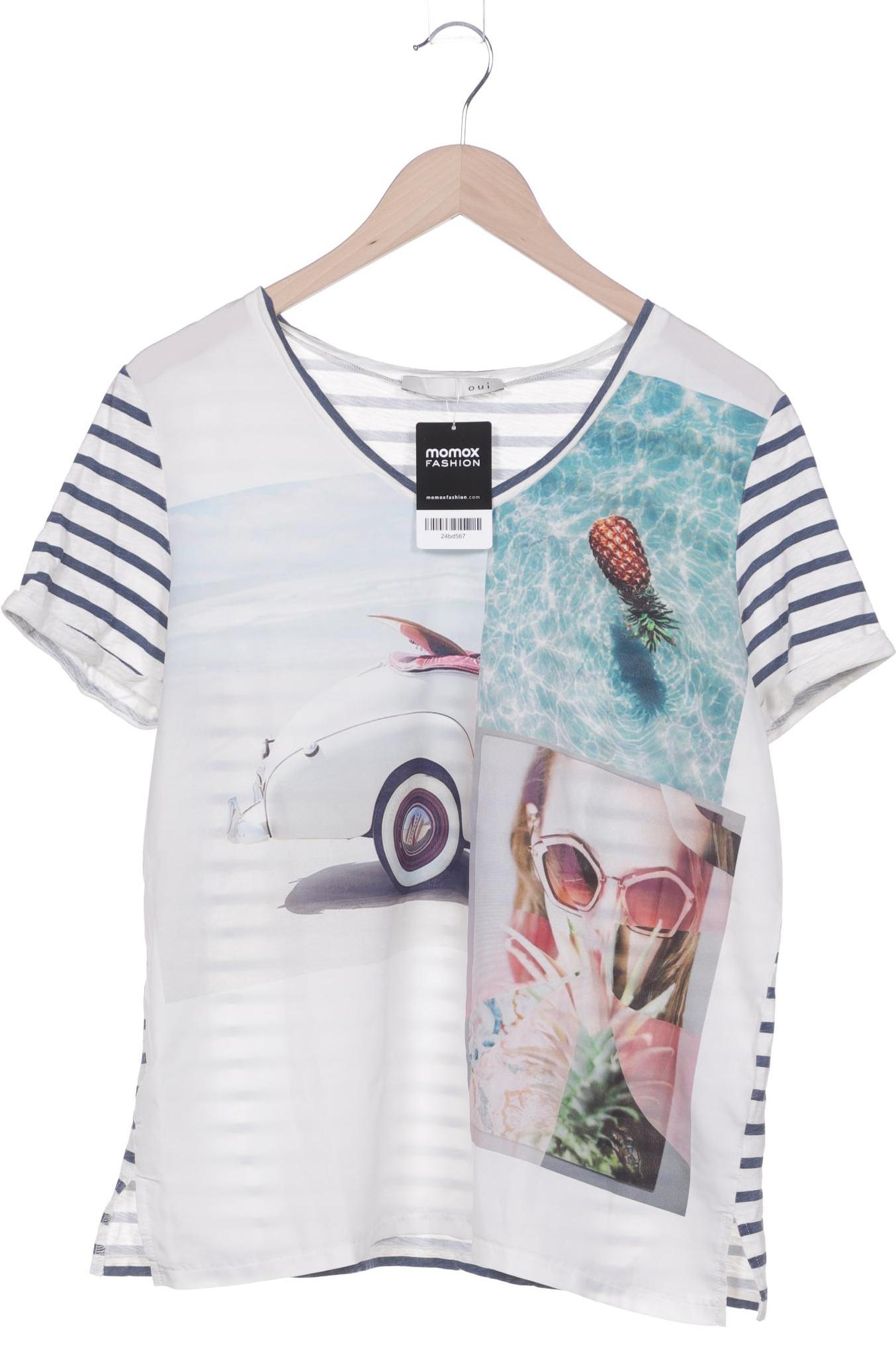 

Oui Damen T-Shirt, mehrfarbig, Gr. 40