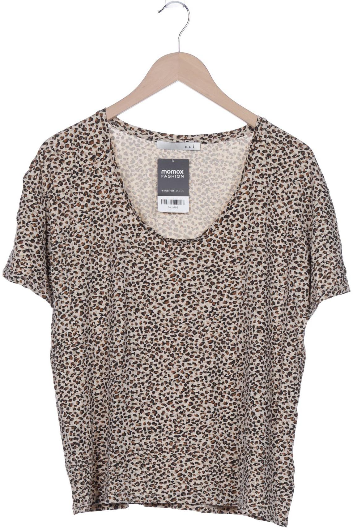 

Oui Damen T-Shirt, beige, Gr. 42