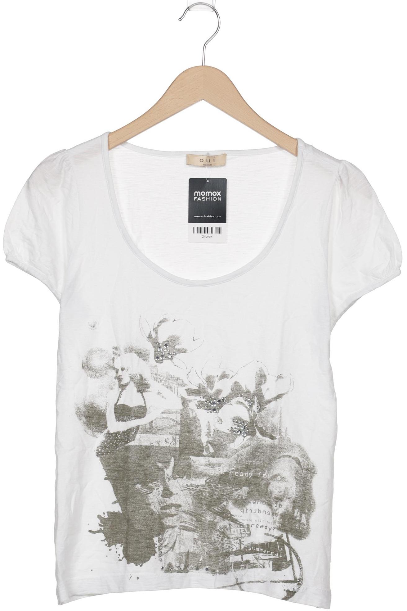 

Oui Damen T-Shirt, weiß, Gr. 36