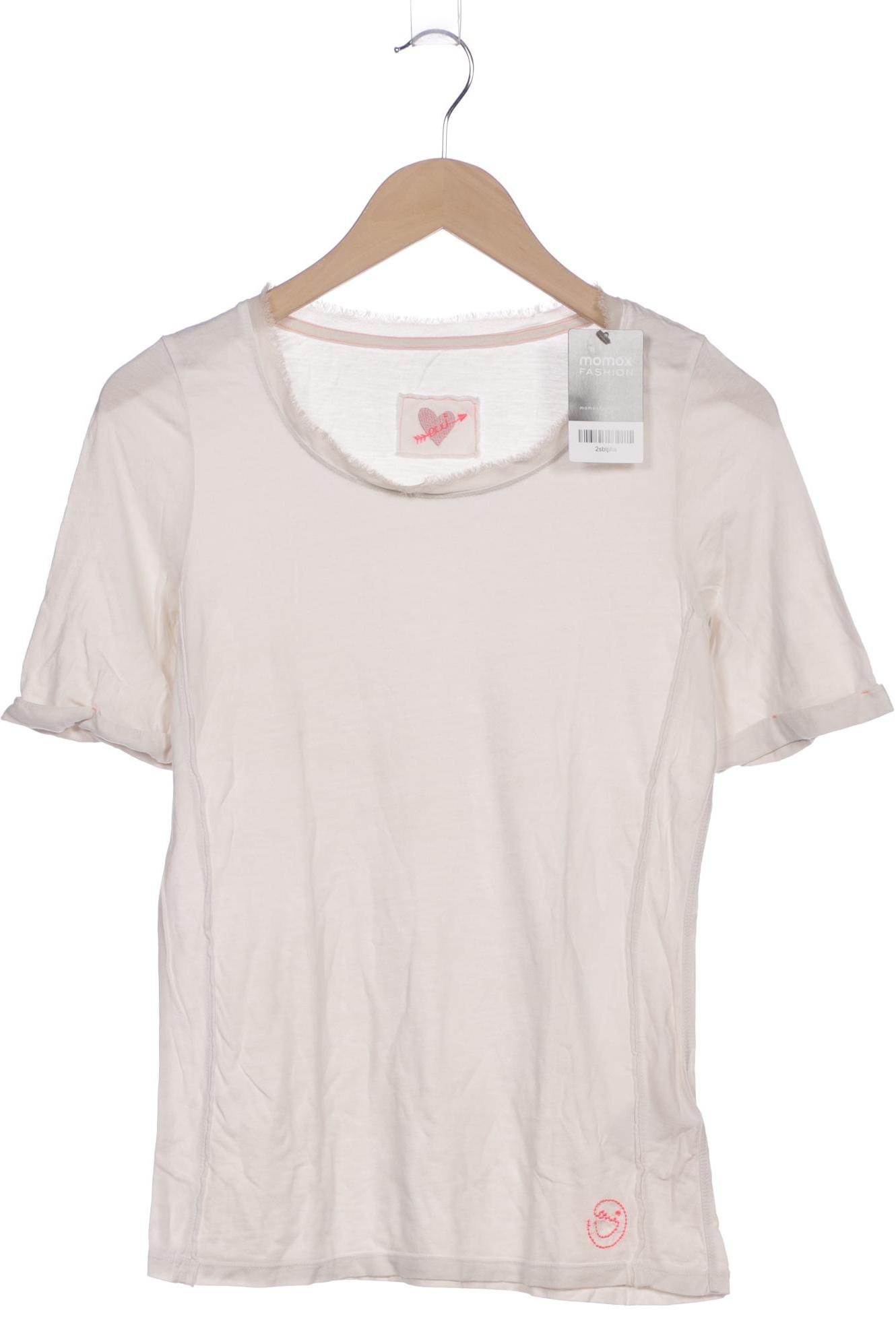 

Oui Damen T-Shirt, cremeweiß, Gr. 36
