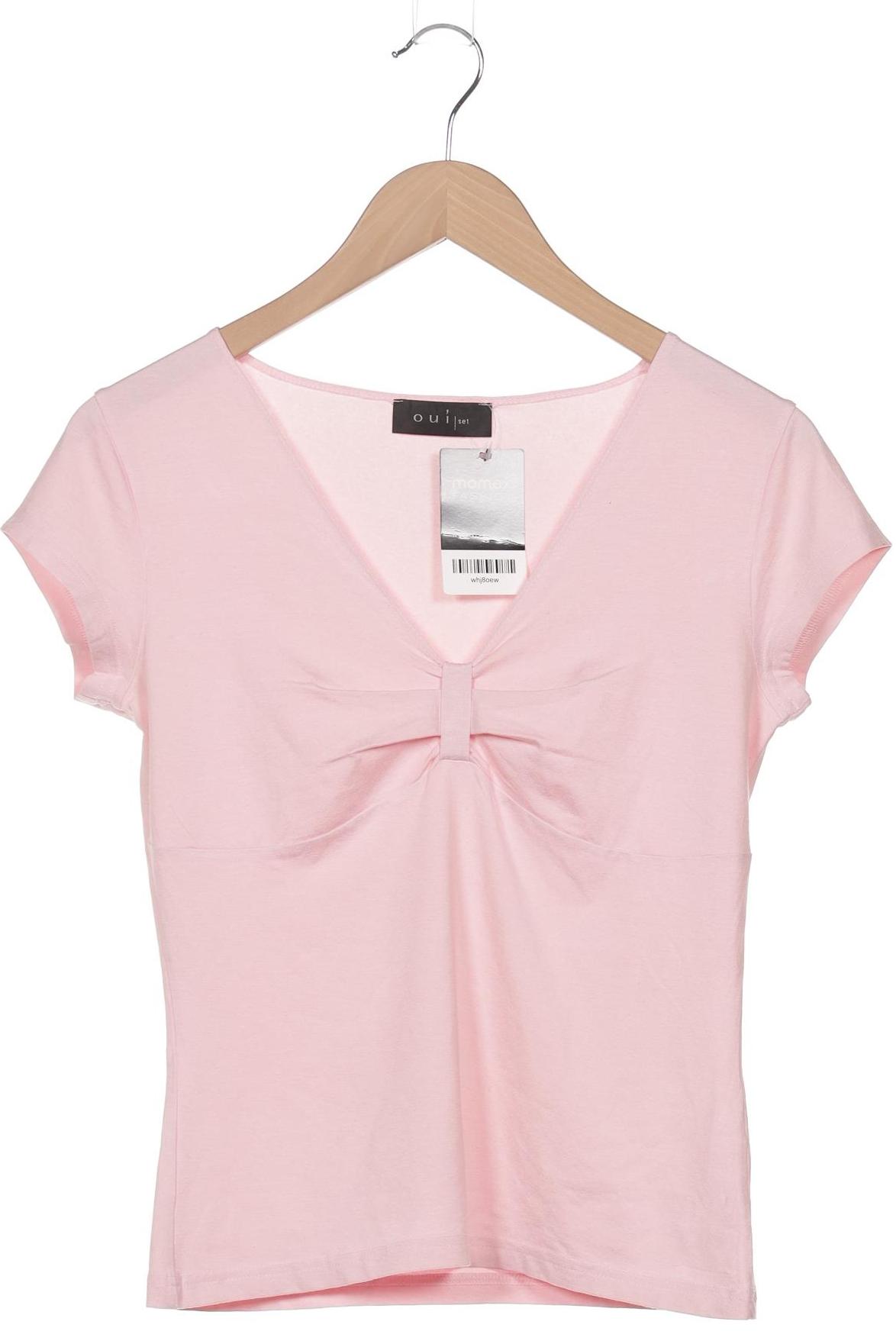 

Oui Damen T-Shirt, pink, Gr. 38