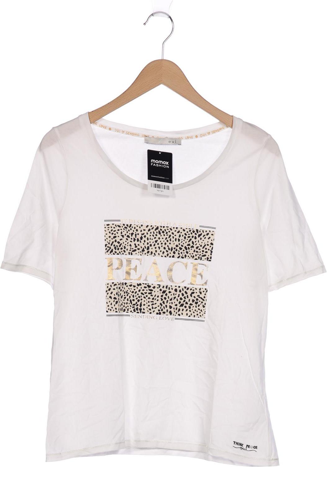 

Oui Damen T-Shirt, weiß, Gr. 40