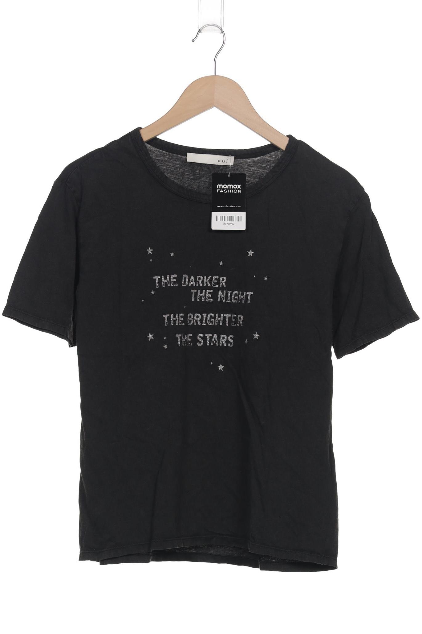 

Oui Damen T-Shirt, schwarz, Gr. 36