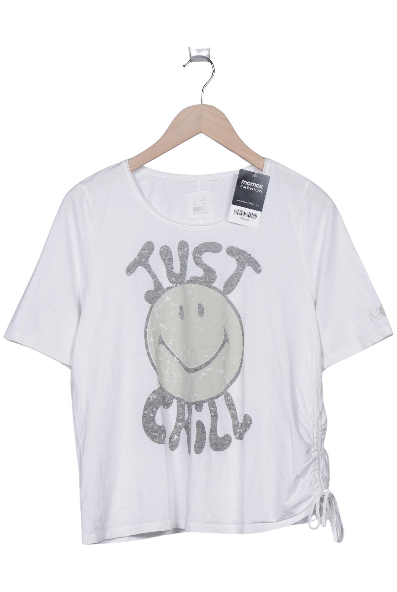 

Oui Damen T-Shirt, weiß, Gr. 40