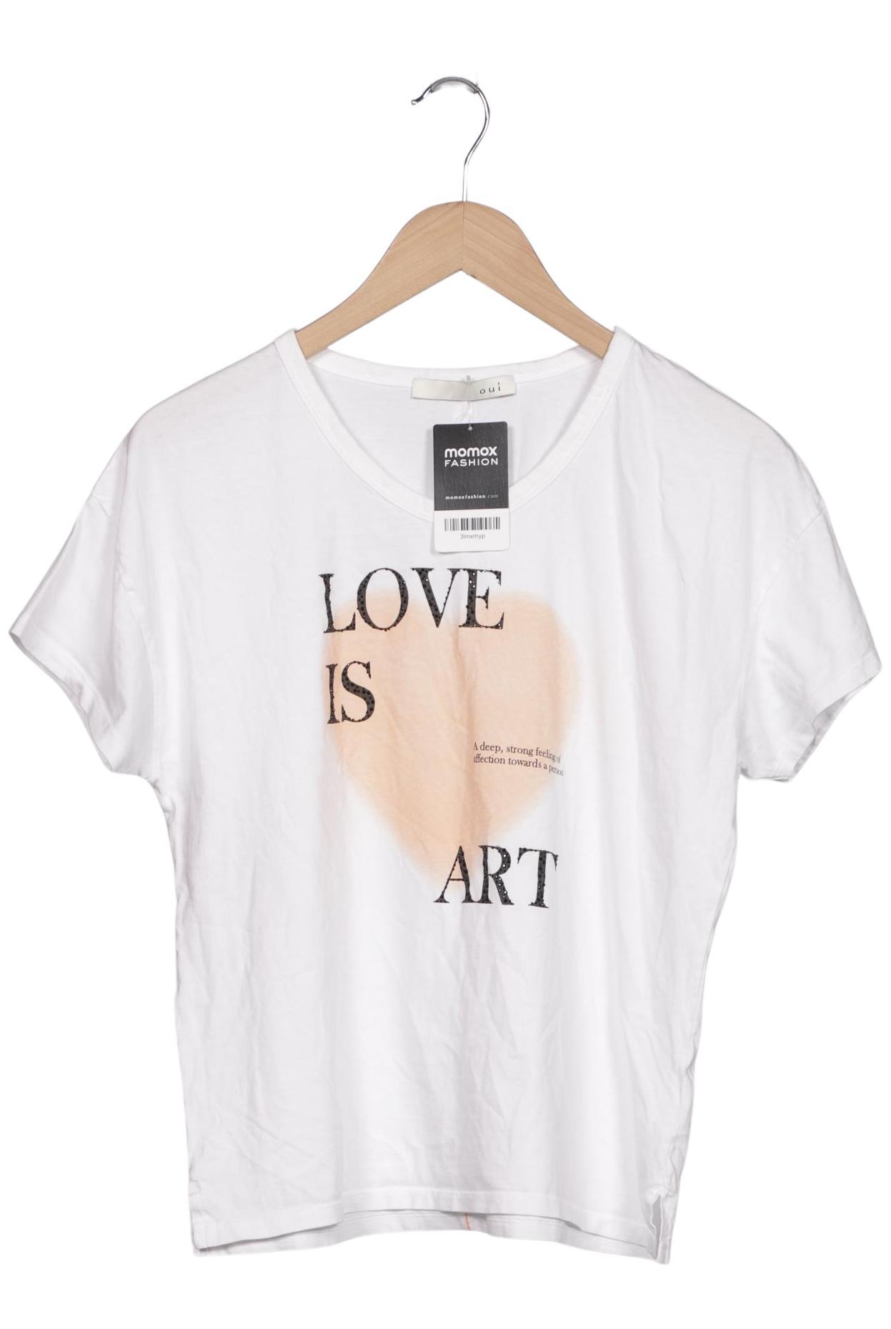 

Oui Damen T-Shirt, weiß, Gr. 36