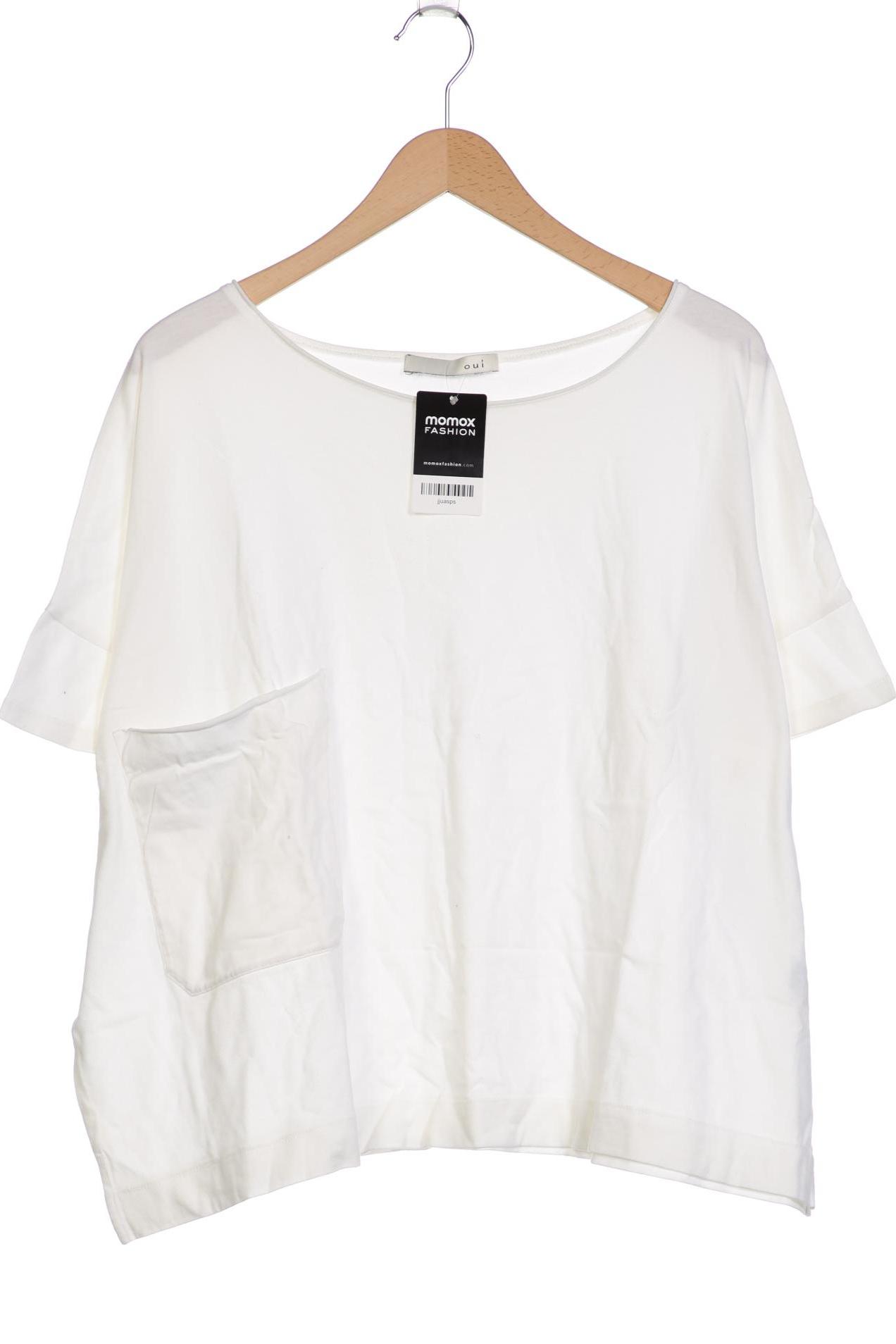 

Oui Damen T-Shirt, cremeweiß, Gr. 46