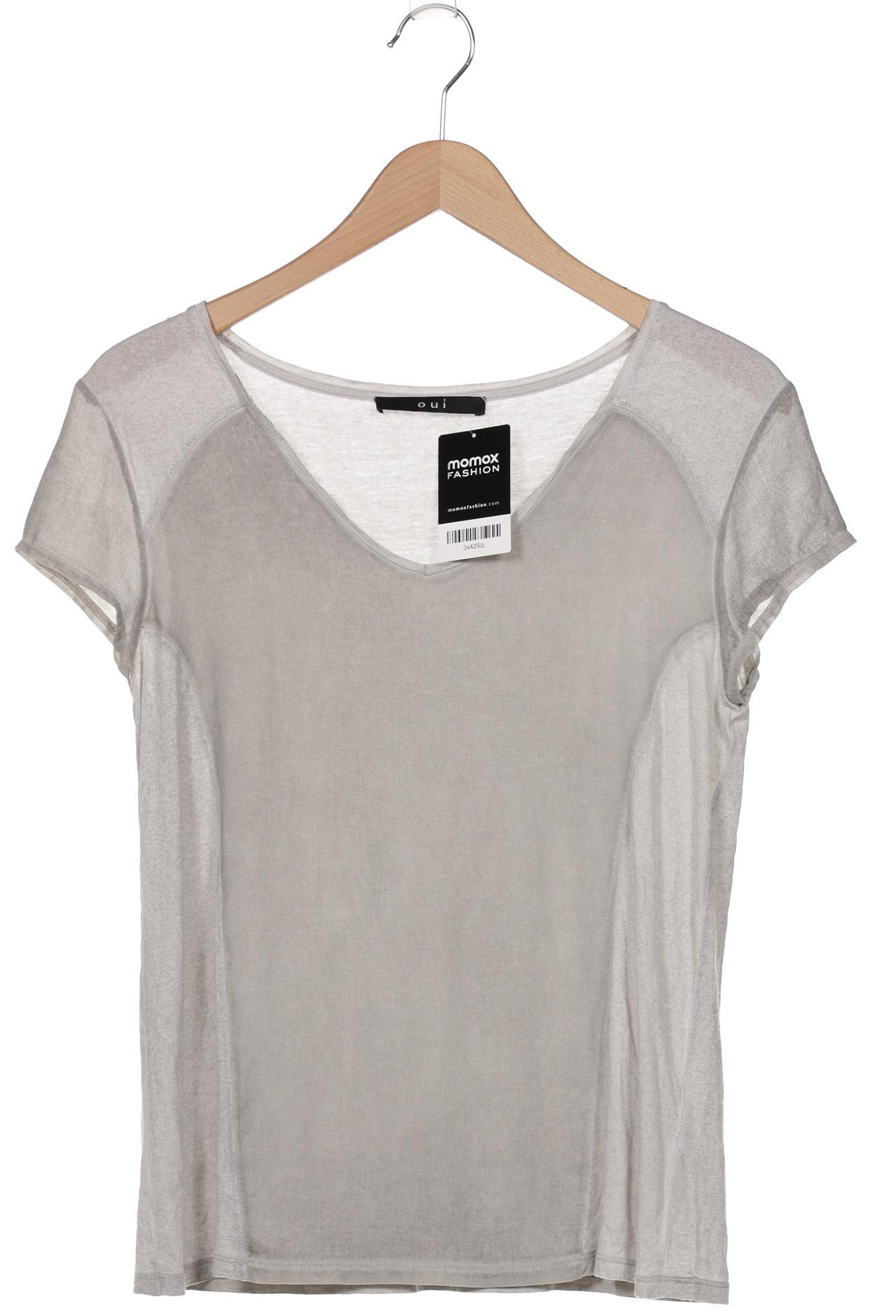 

Oui Damen T-Shirt, grau, Gr. 38