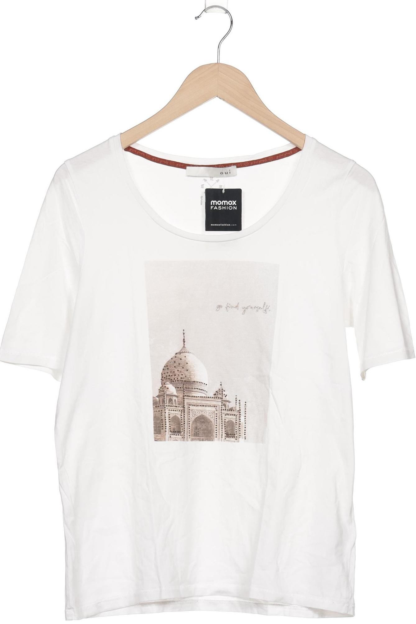 

Oui Damen T-Shirt, weiß, Gr. 40