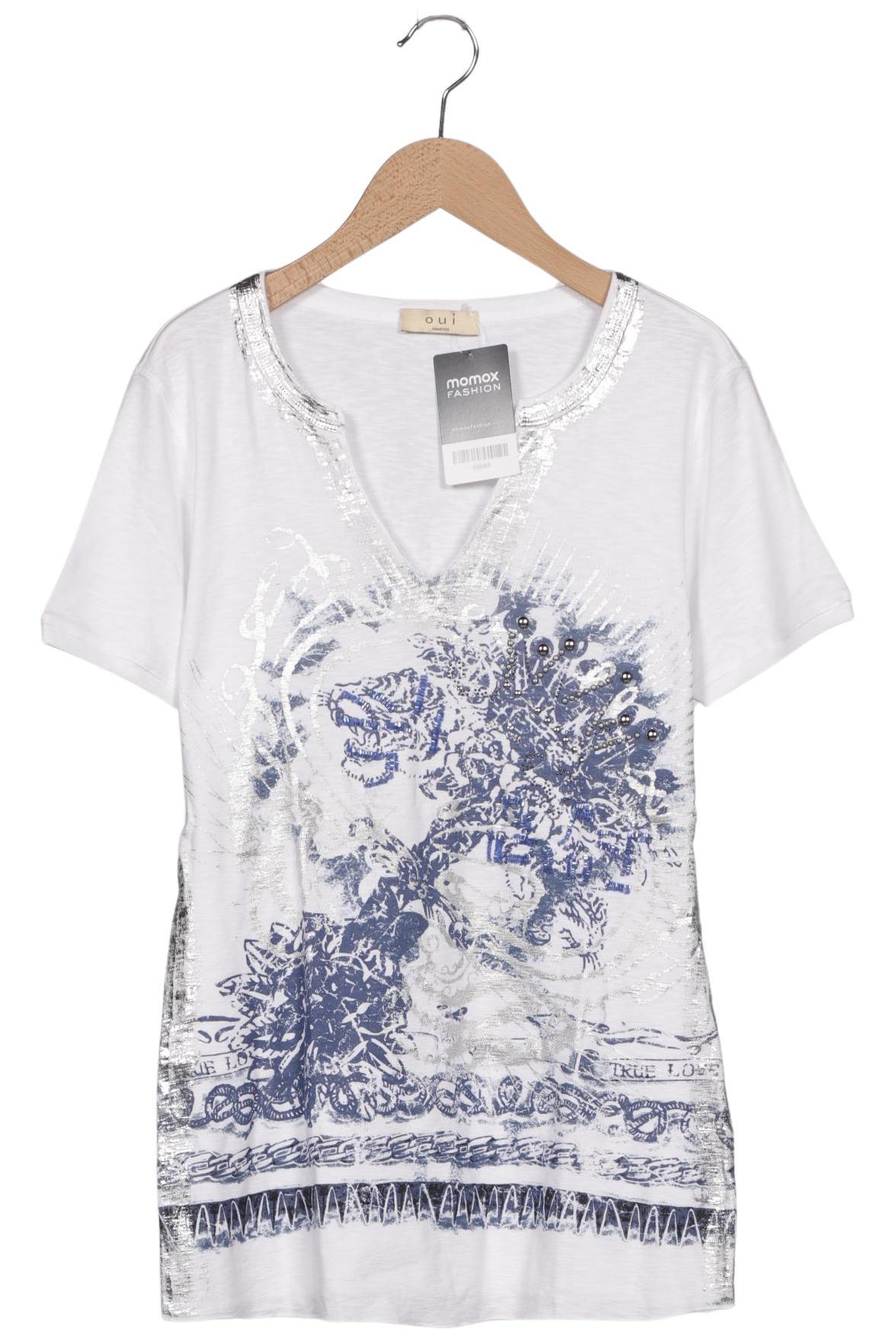 

Oui Damen T-Shirt, weiß, Gr. 38