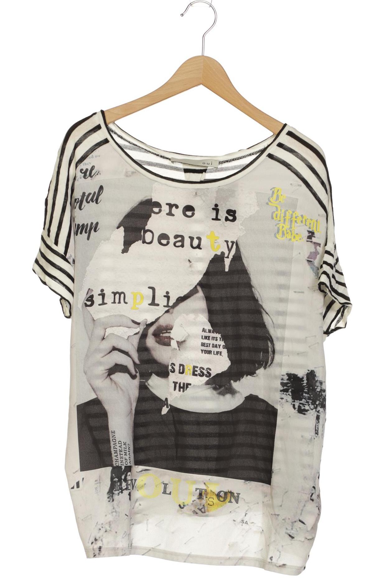 

Oui Damen T-Shirt, grau, Gr. 36