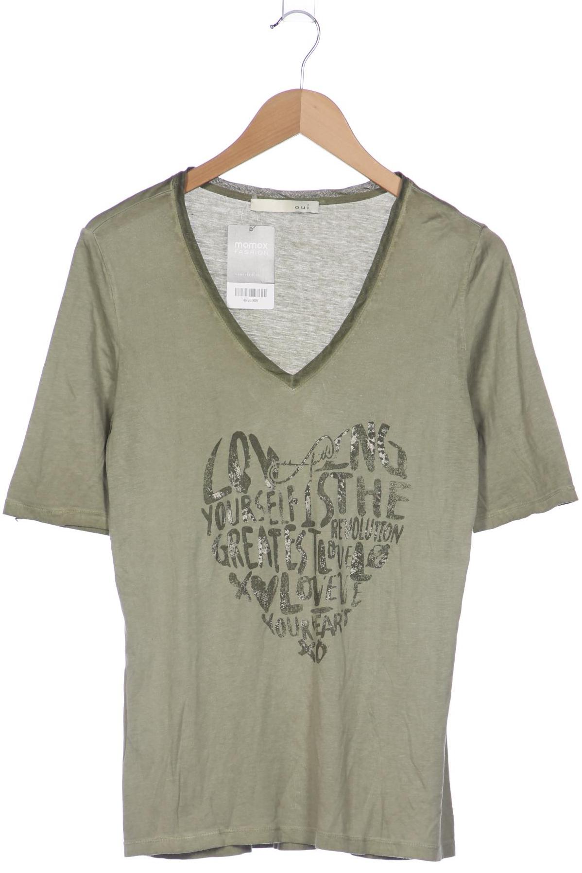 

Oui Damen T-Shirt, grün, Gr. 38