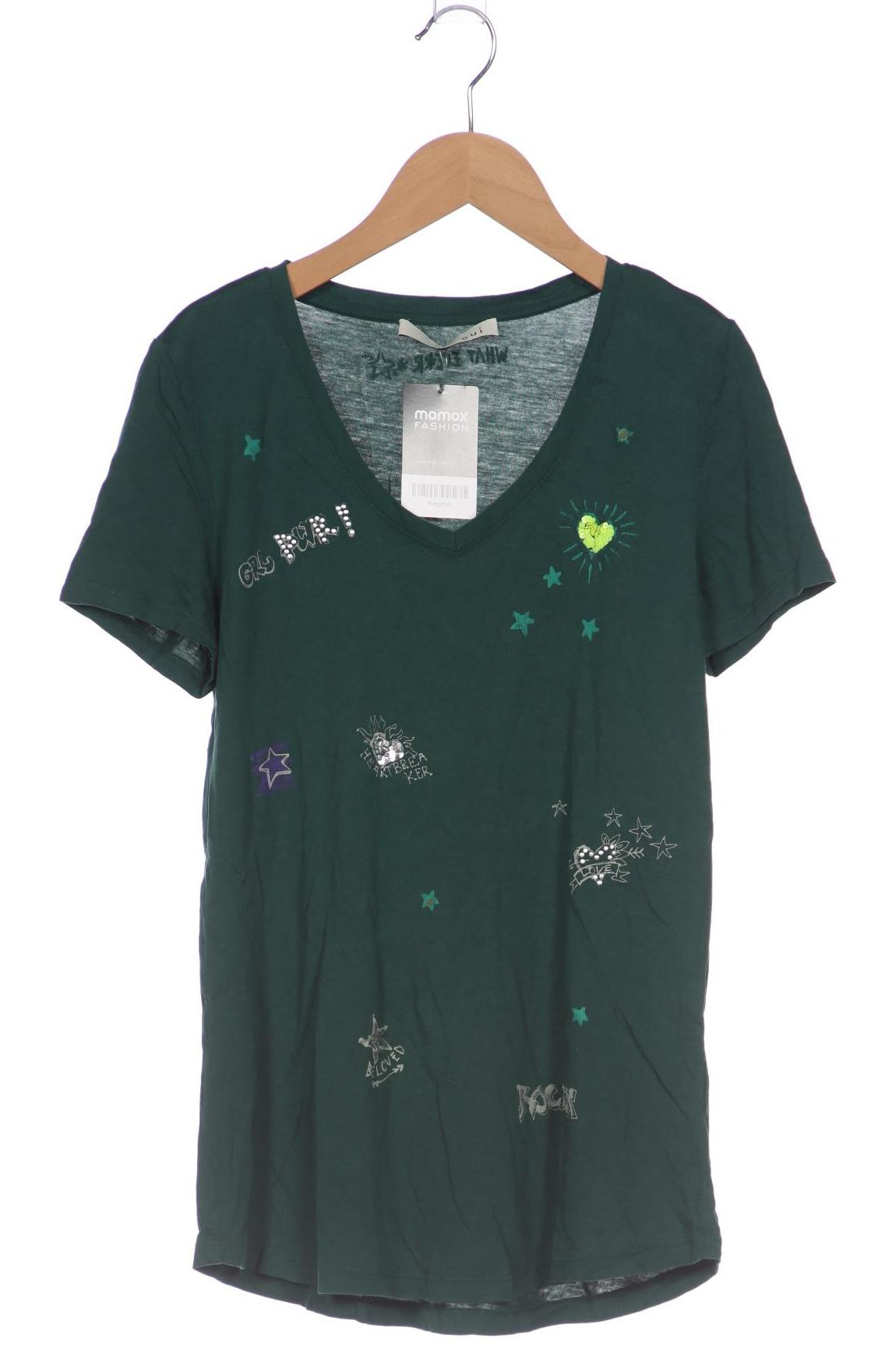 

Oui Damen T-Shirt, grün, Gr. 36
